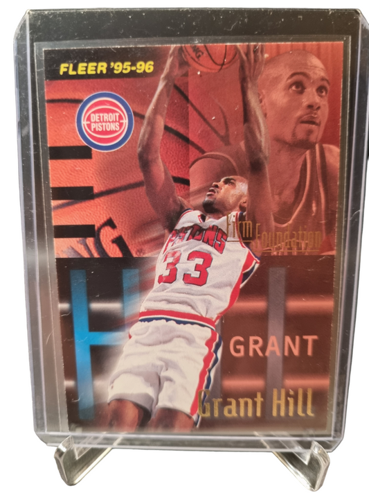 1995-96 Fleer #327 Grant Hill Rookie Card Firm Foundation