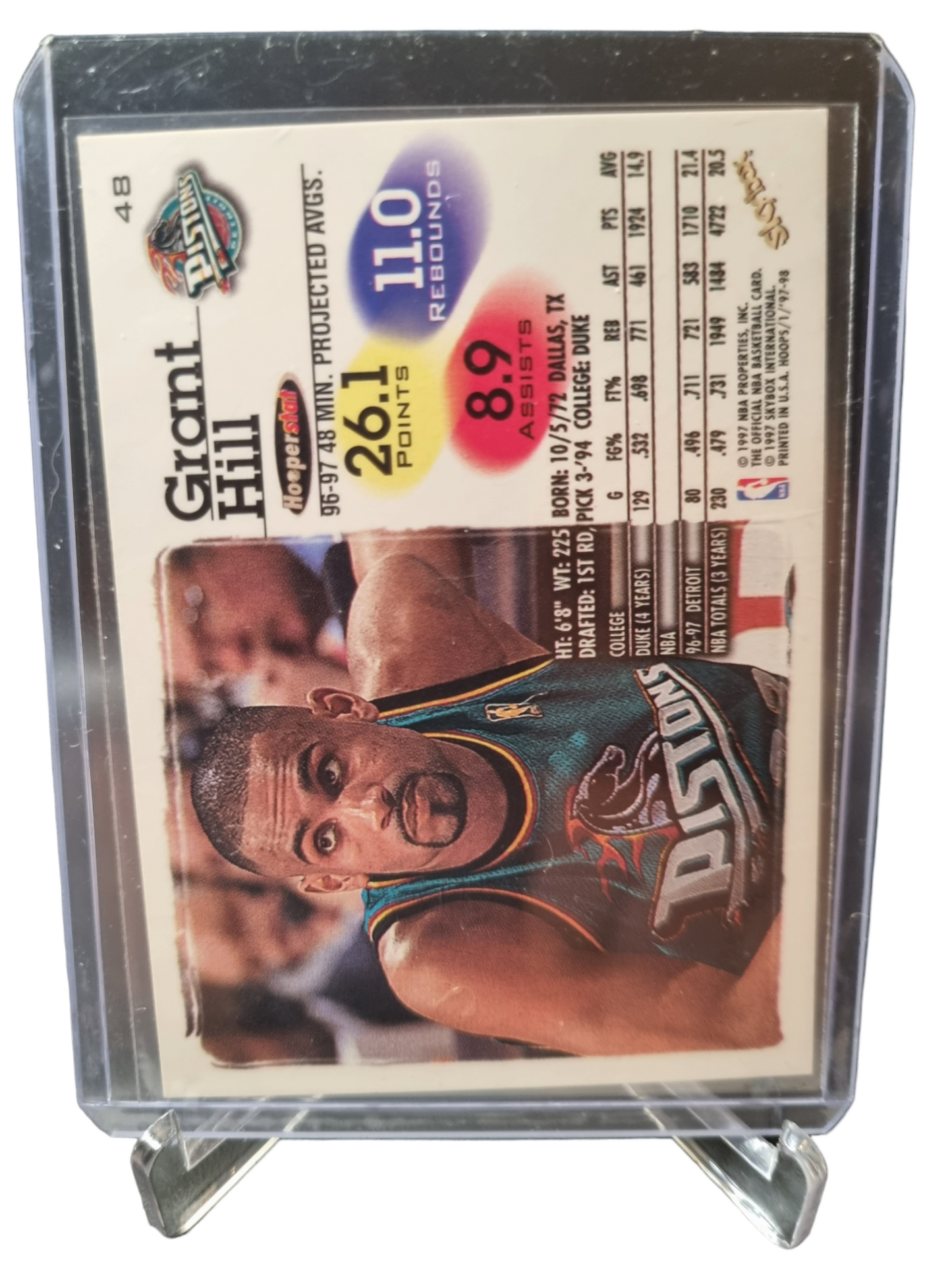 1997 Hoops #48 Grant Hill