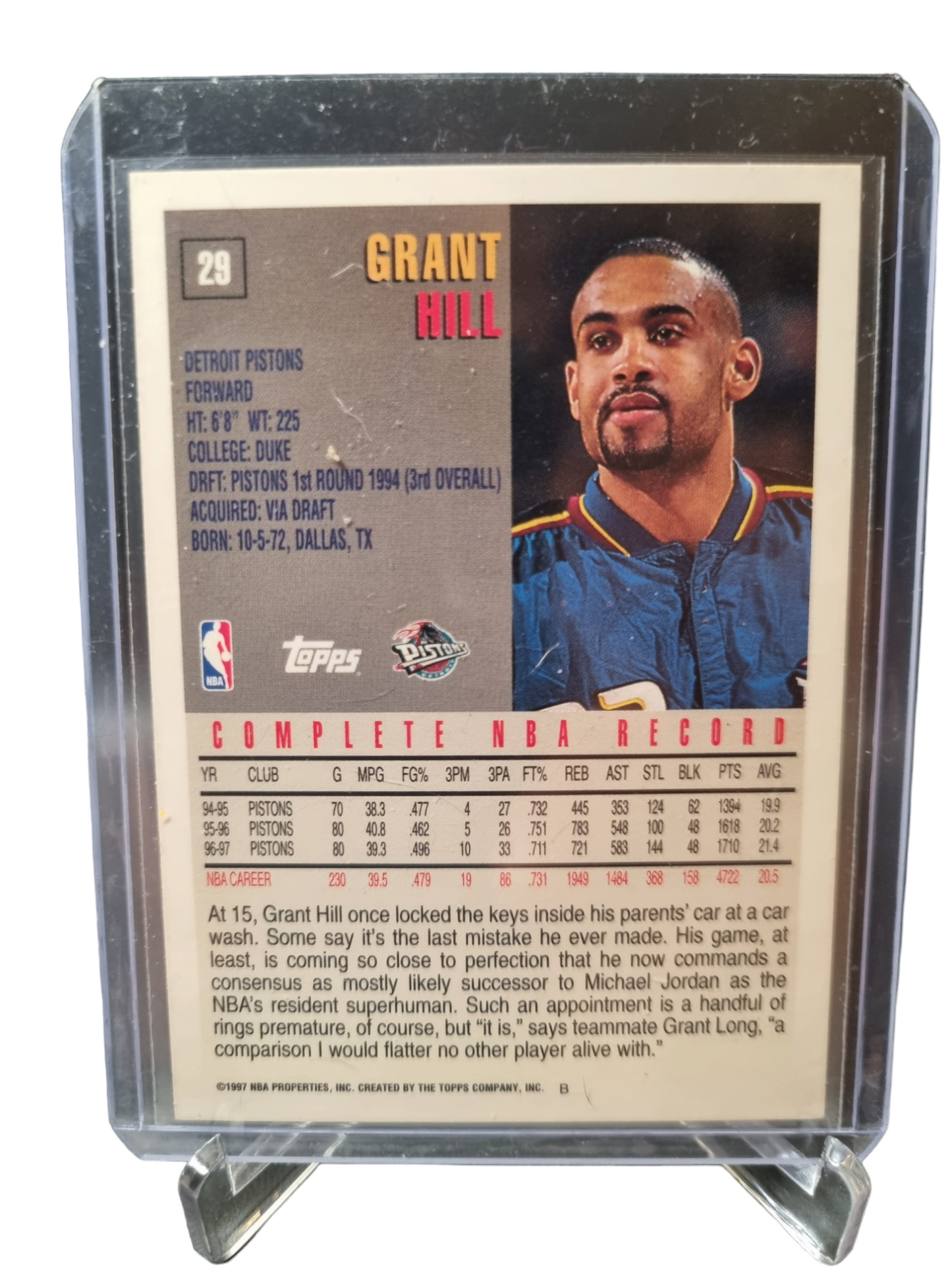 1997 Topps #29 Grant Hill