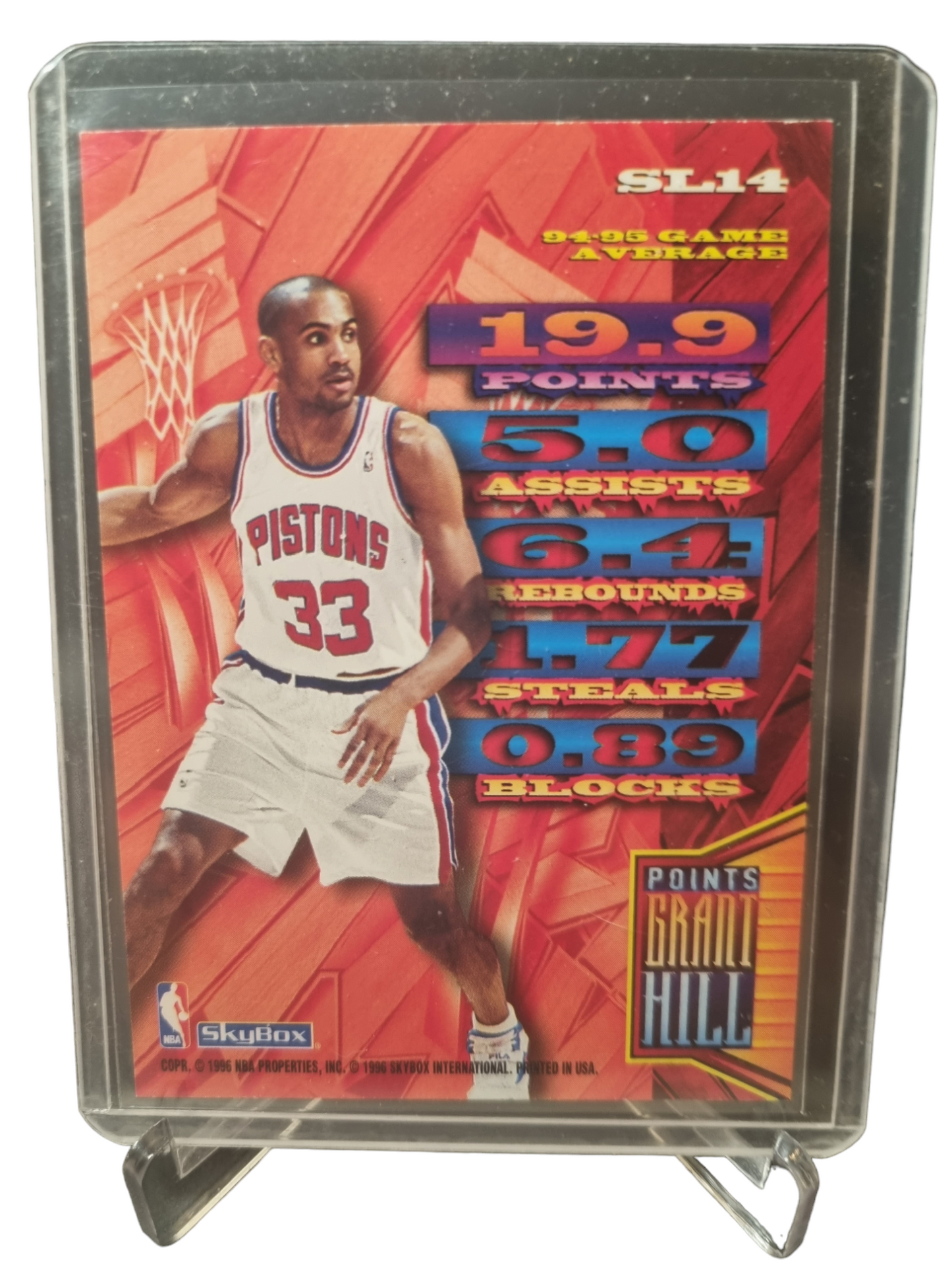 1996 Skybox #SL14 Grant Hill Slam Land