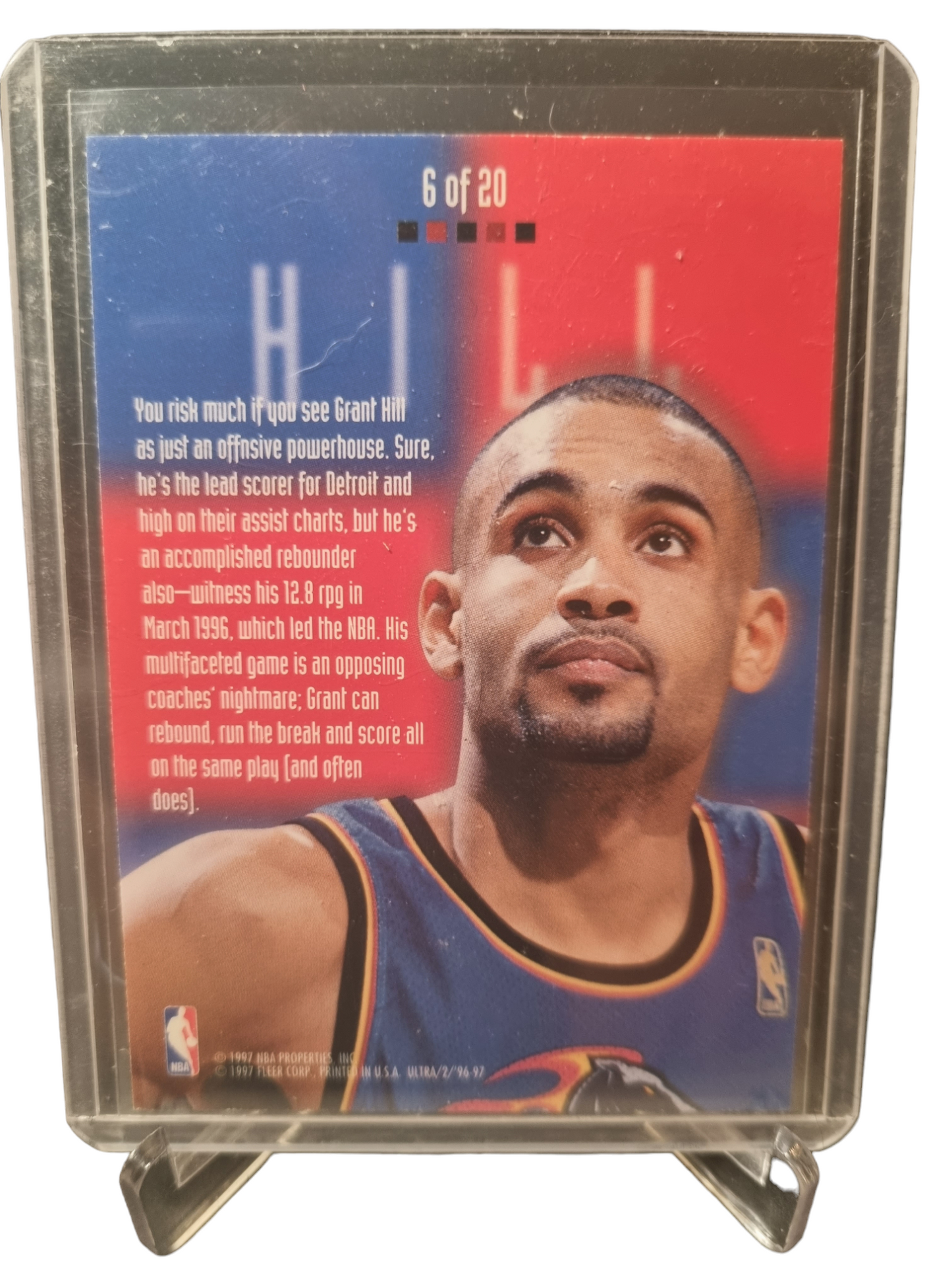 1996-97 Fleer Ultra #6 of 20 Grant Hill Board Game