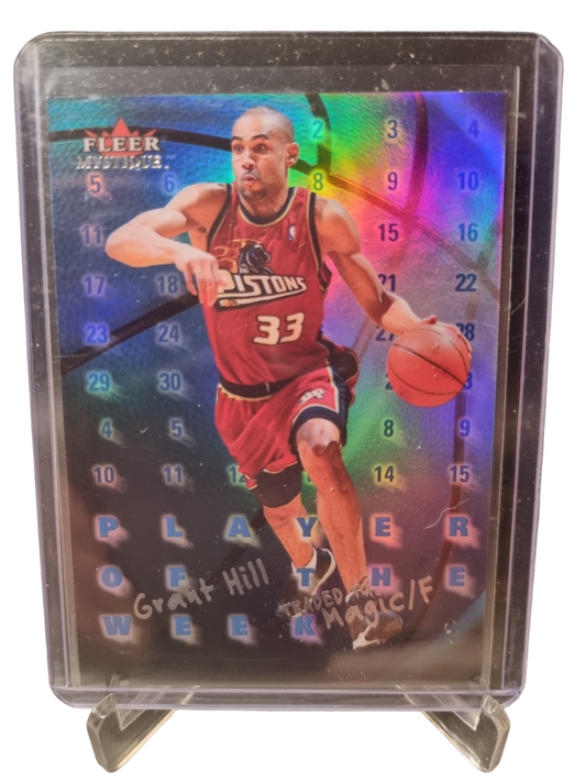2000-01 Fleer #9 of 15 PW Grant Hill Player Of The Week Traded To Magic Card