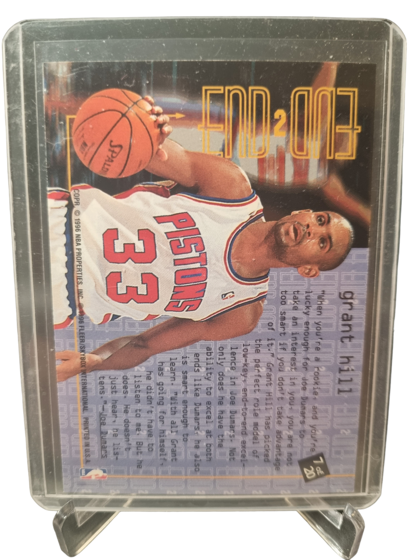 1995-96 Fleer #7 of 20 Grant Hill End To End