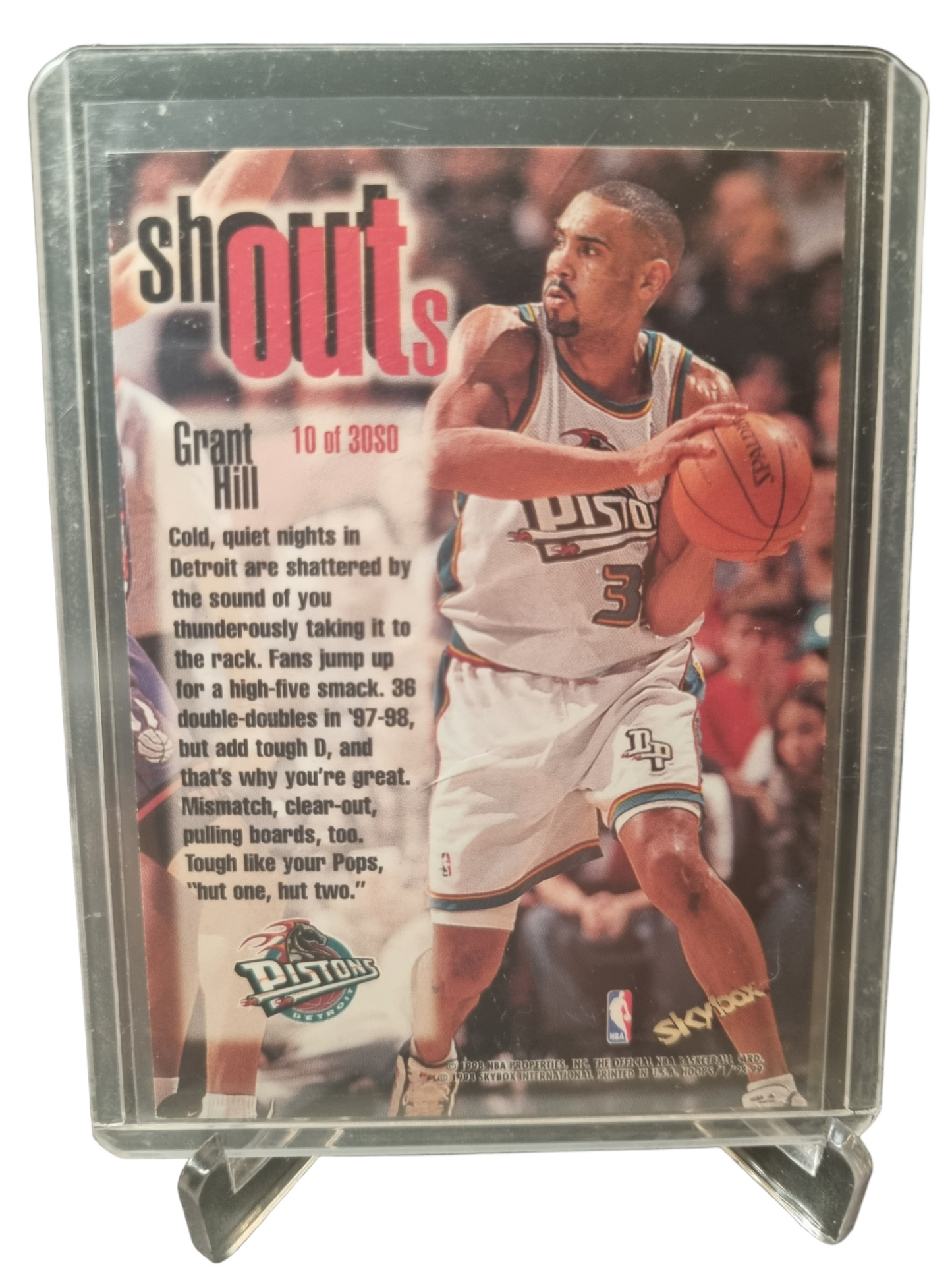 1998 Skybox #9 of 30SO Grant Hill Shout Outs