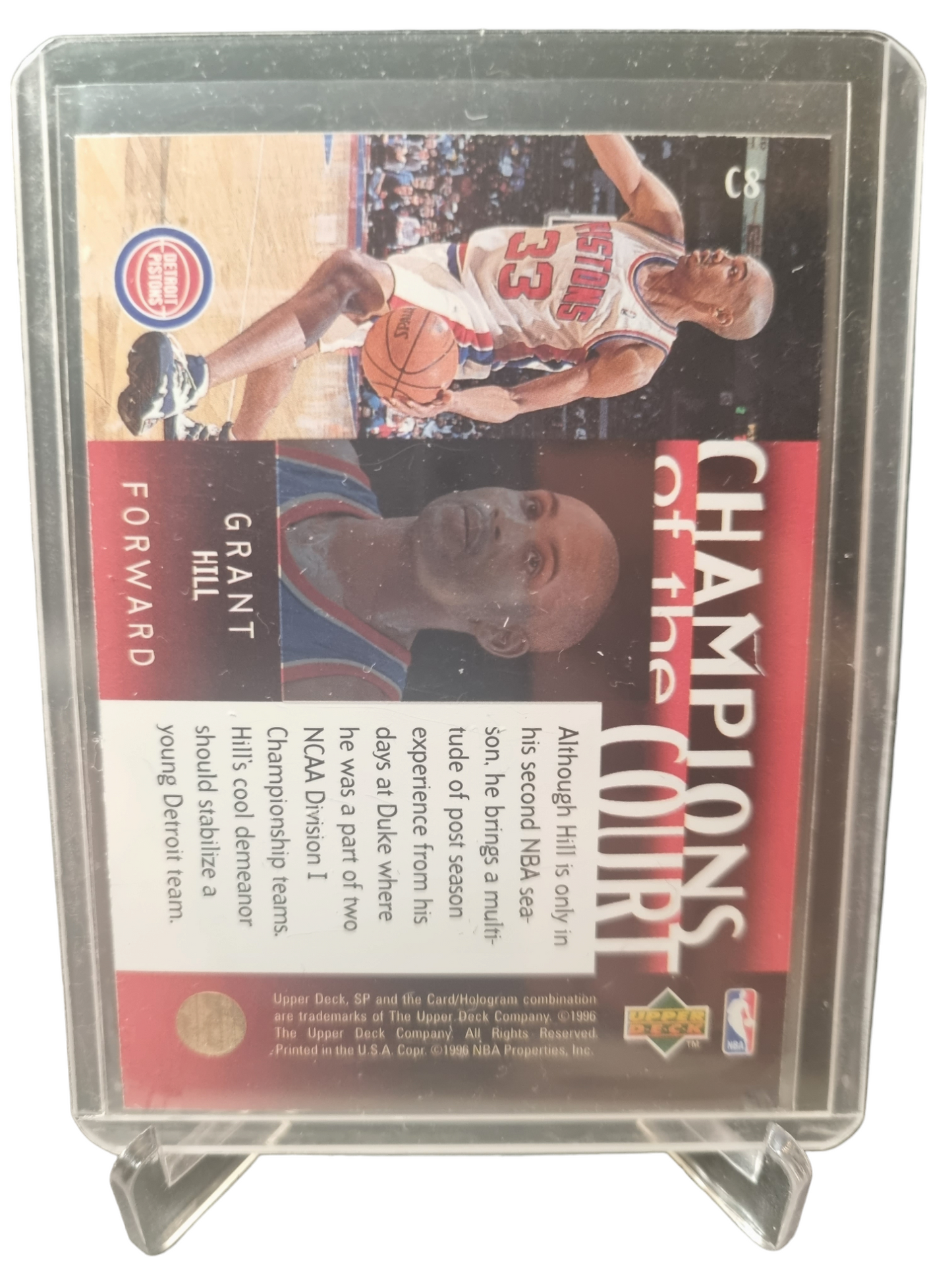 1996 Upper Deck #C8 Grant Hill Champions Of The Court