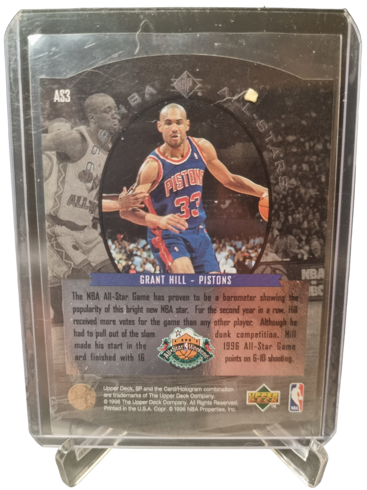 1996 Upper Deck #AS3 Grant Hill 1996 NBA All-Stars Silver Die Cut