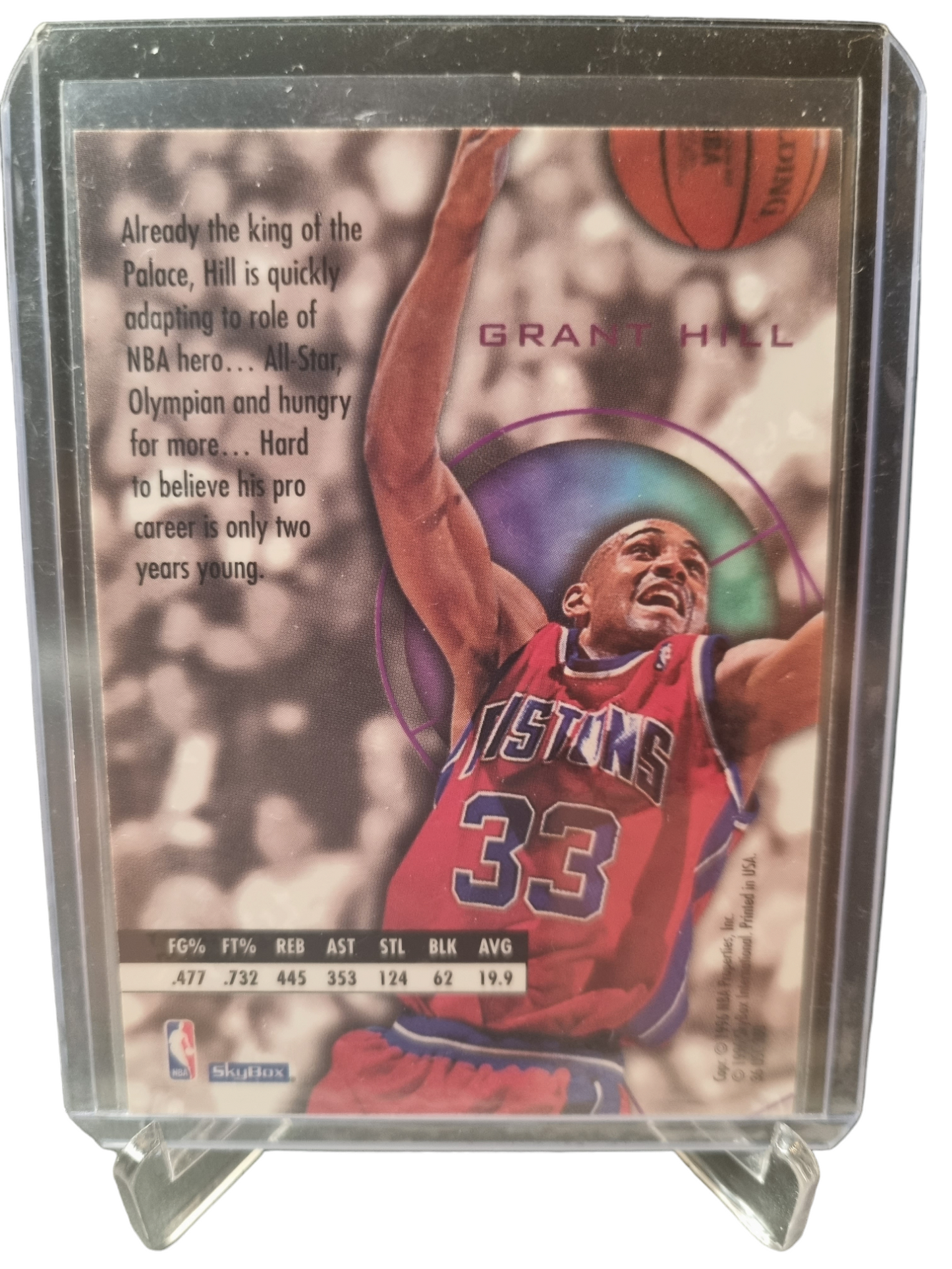 1996 Skybox EXL #24 Grant Hill Black Border