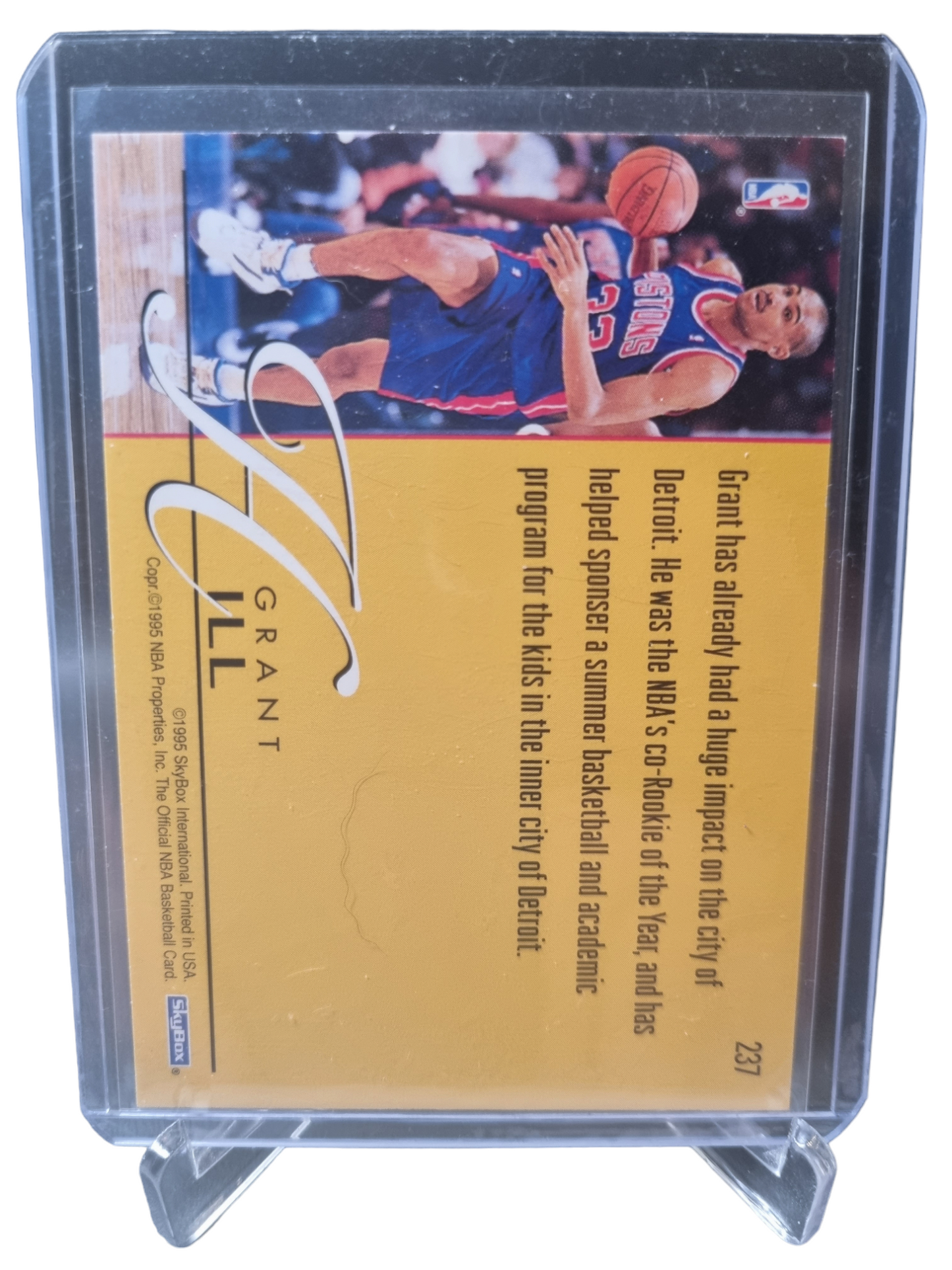 1995 Skybox #237 Grant Hill Rookie Card Class Act