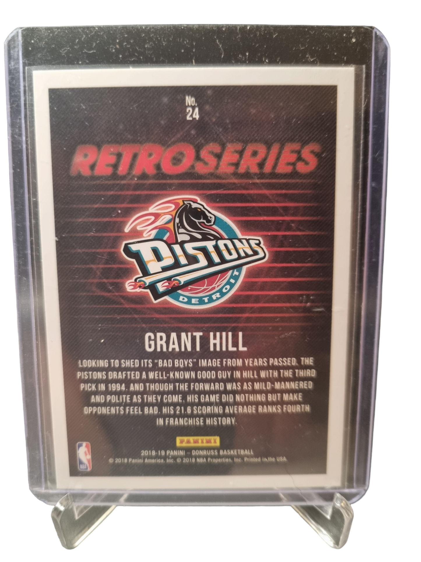 2018-19 Panini Donruss #24 Grant Hill Retro Series