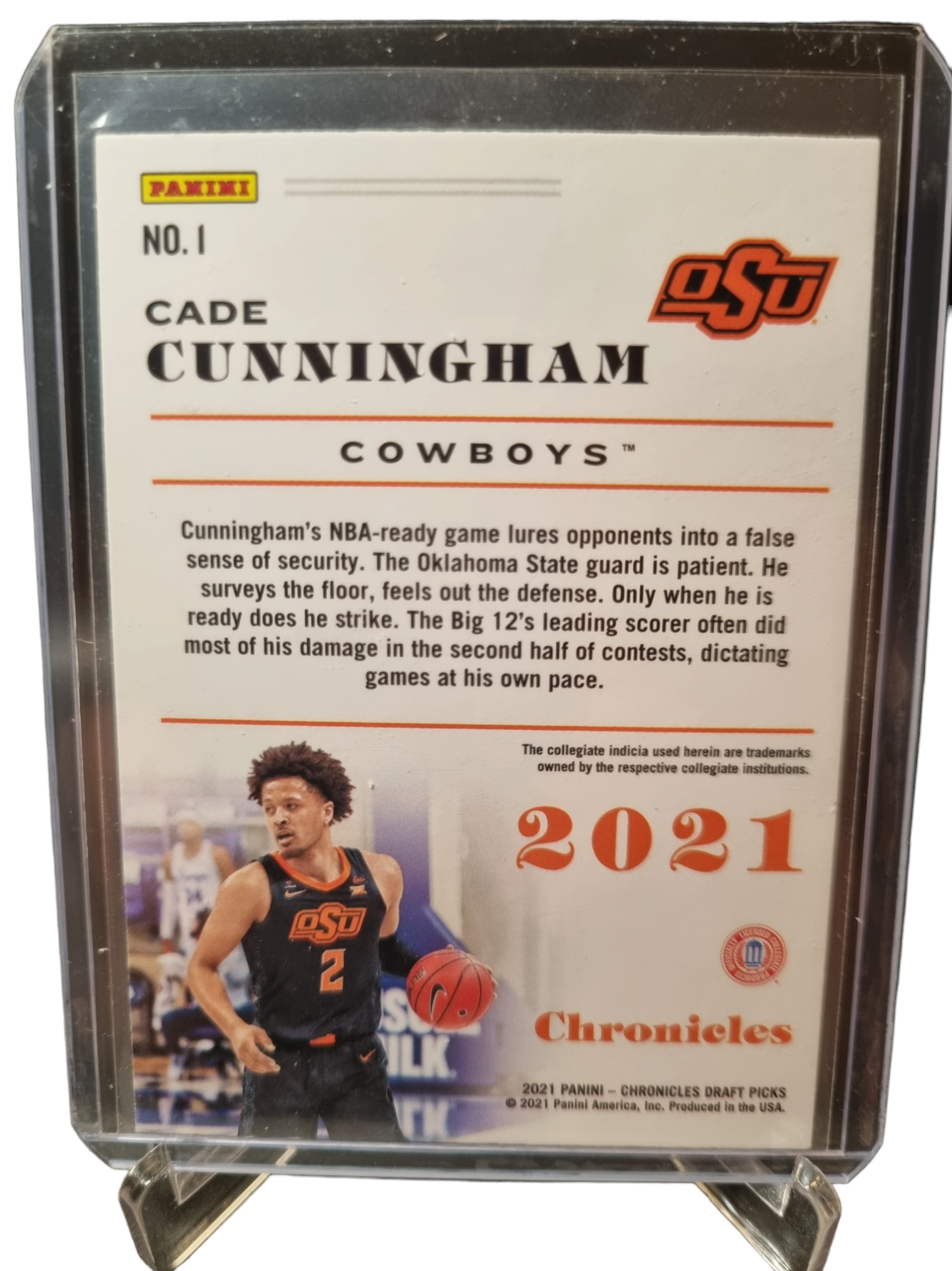 2021-22 Panini Chronicles #1 Cade Cunningham Rookie Card Draft Picks