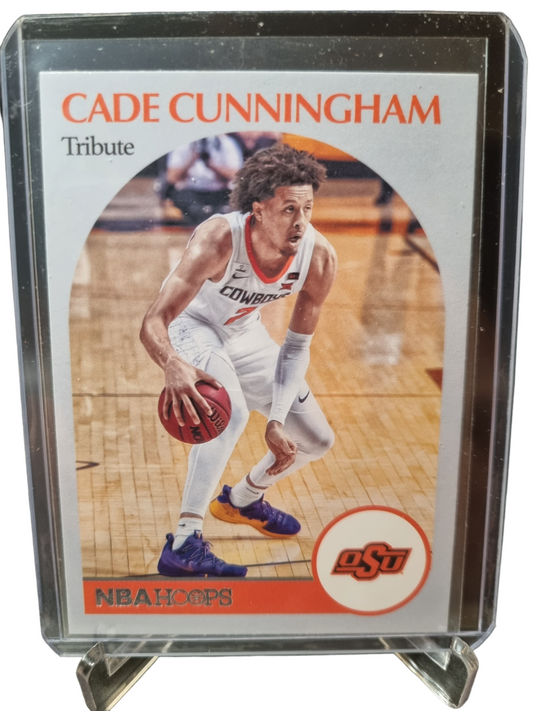 2021-22 Panini Chronicles Hoops #51 Cade Cunningham Rookie Card Tribute Draft Picks