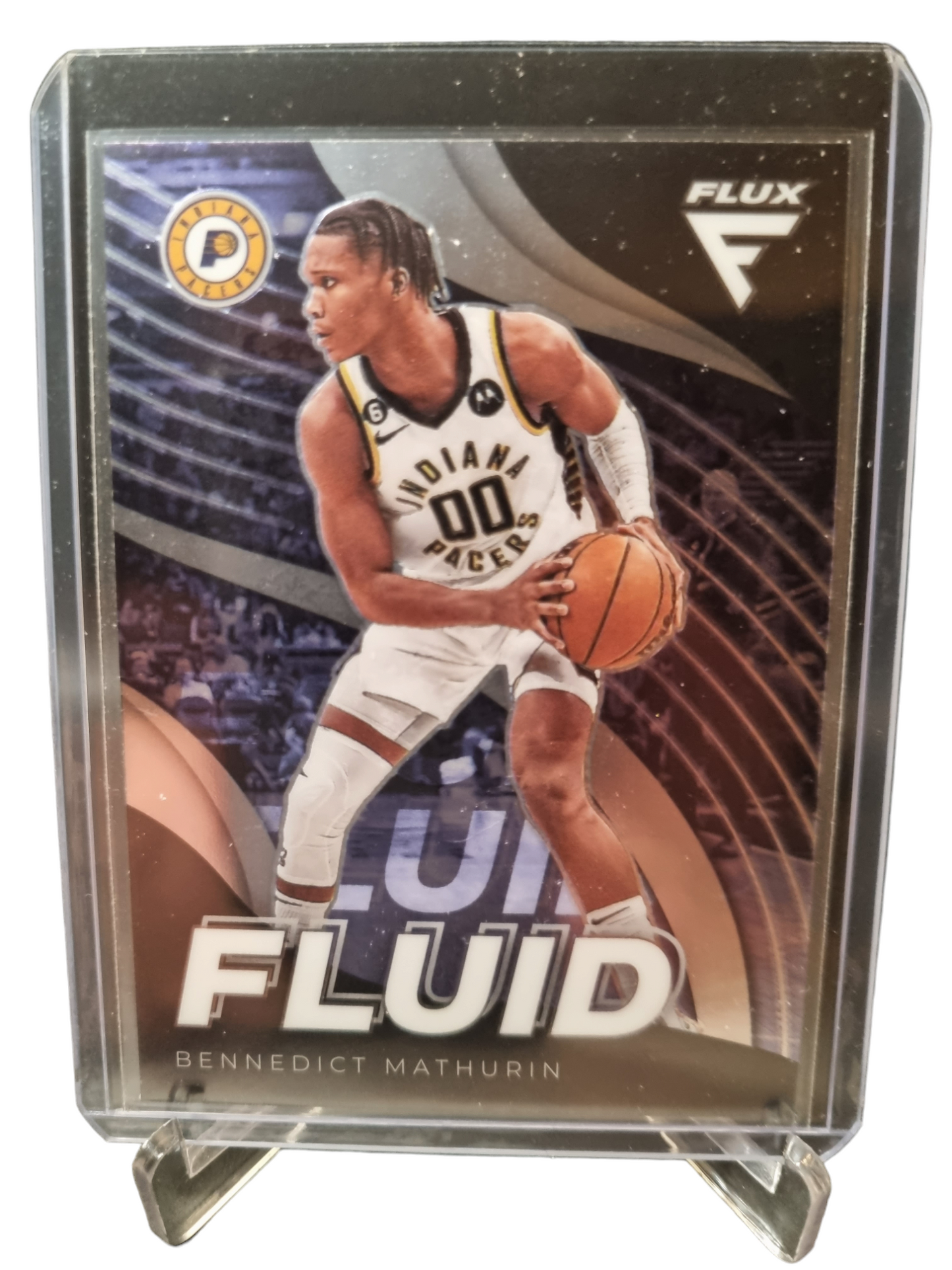 2022-23 Panini Flux #9 Benedict Mathurin Rookie Card Fluid