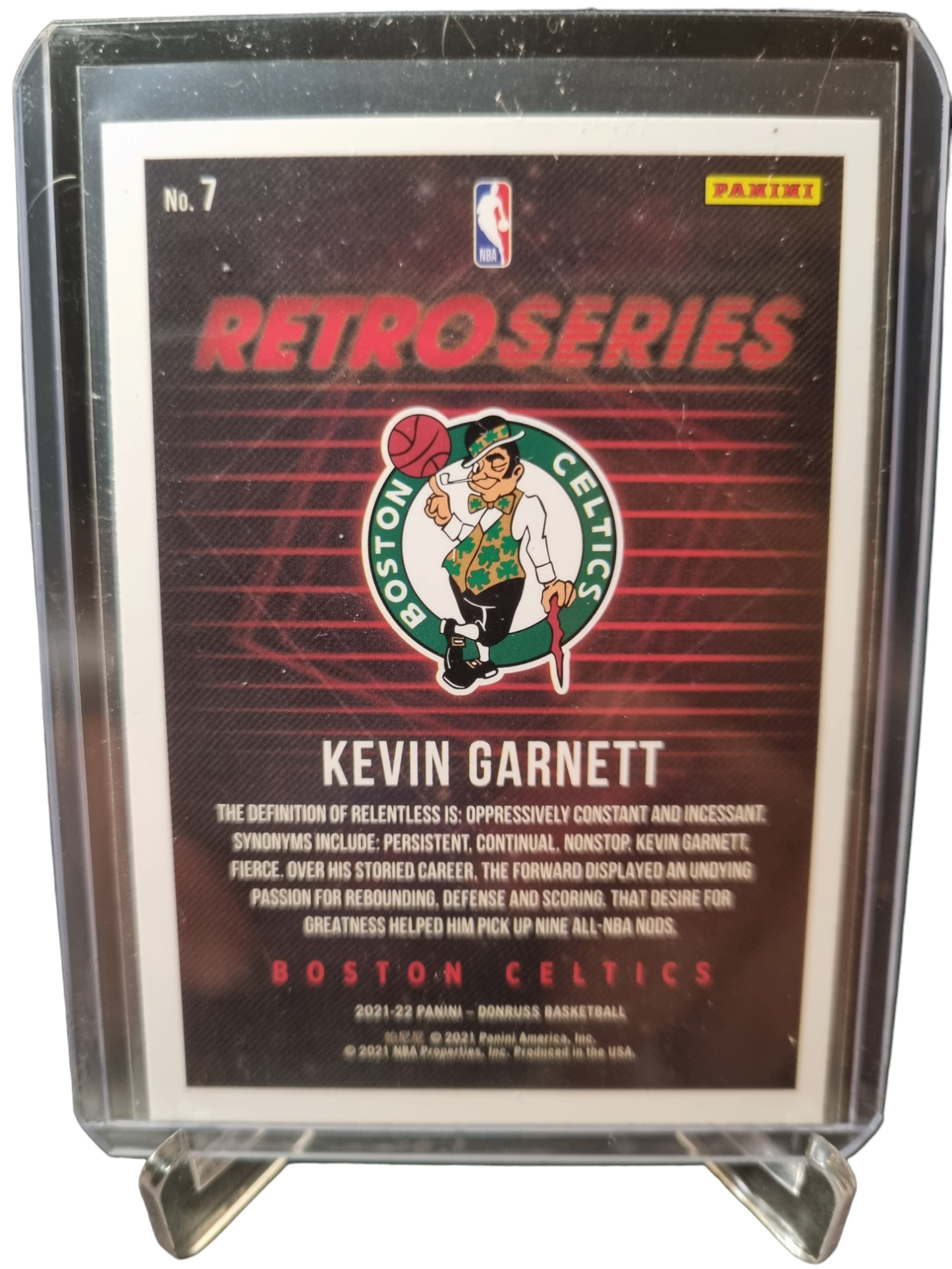 2021-22 Panini Donruss #7 Kevin Garnett Retro Series