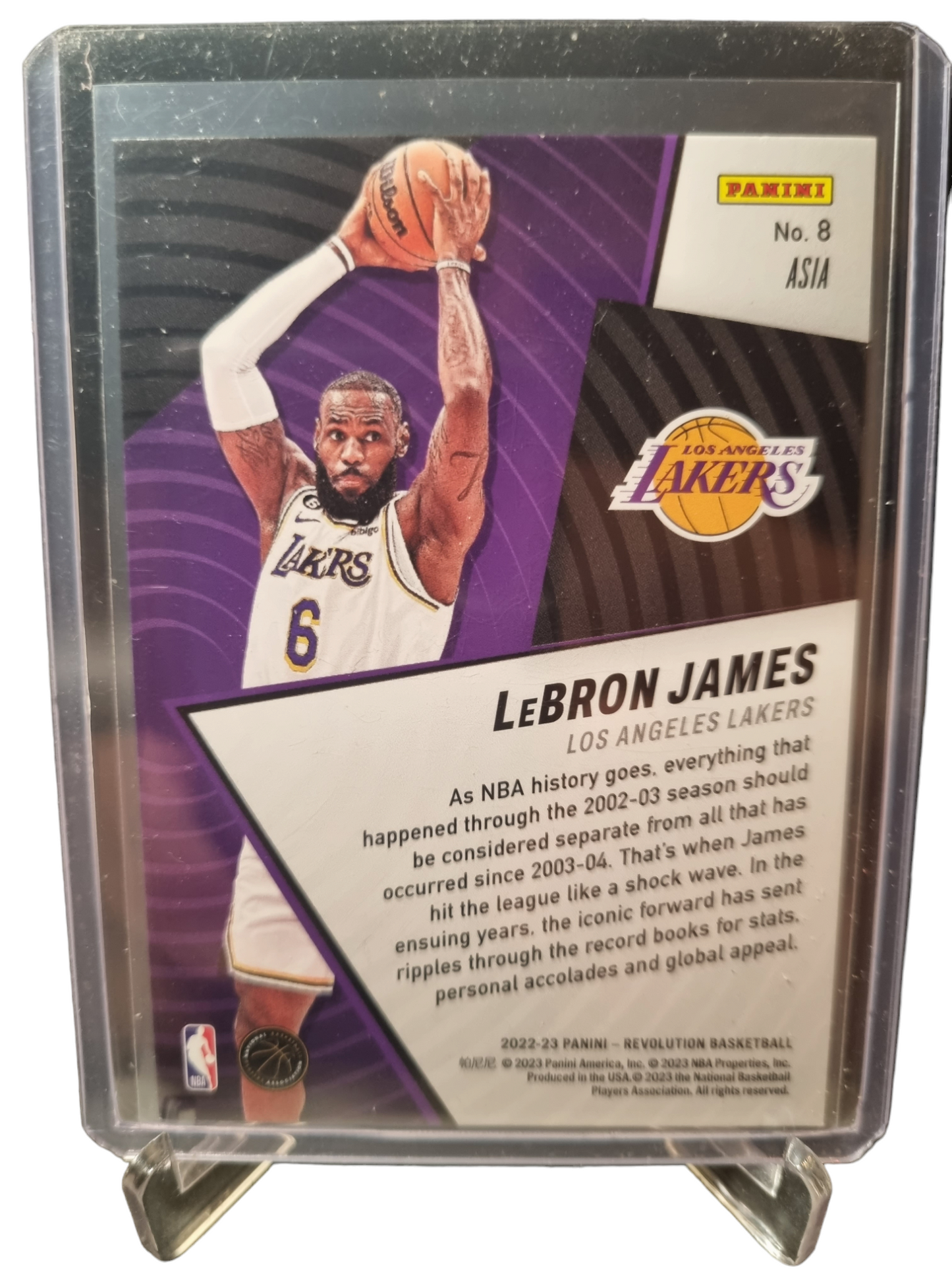 2022-23 Panini Revolution #8 Lebron James Revolution Shockwave Asia