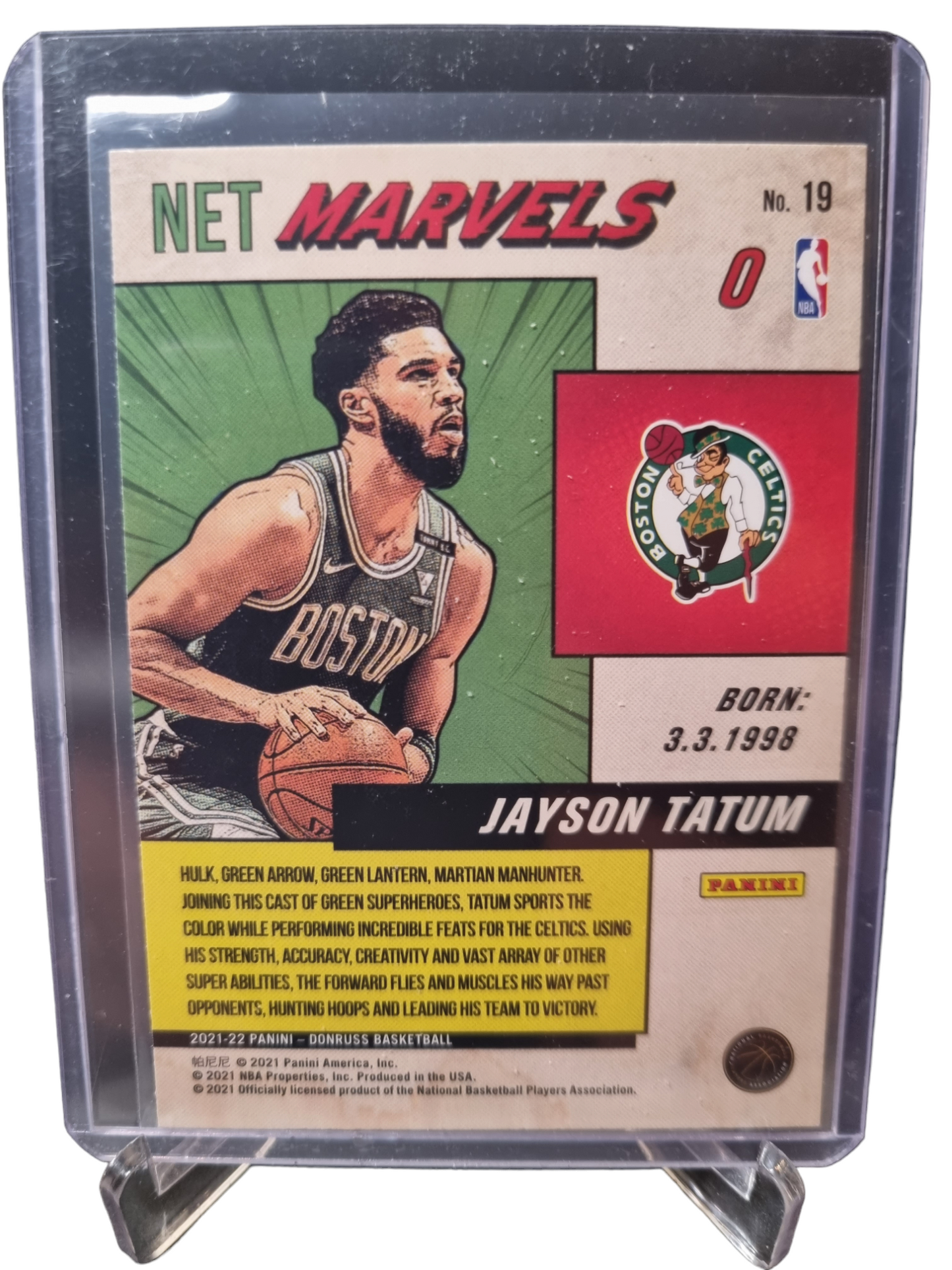 2021-22 Panini Donruss #19 Jayson Tatum Net Marvels