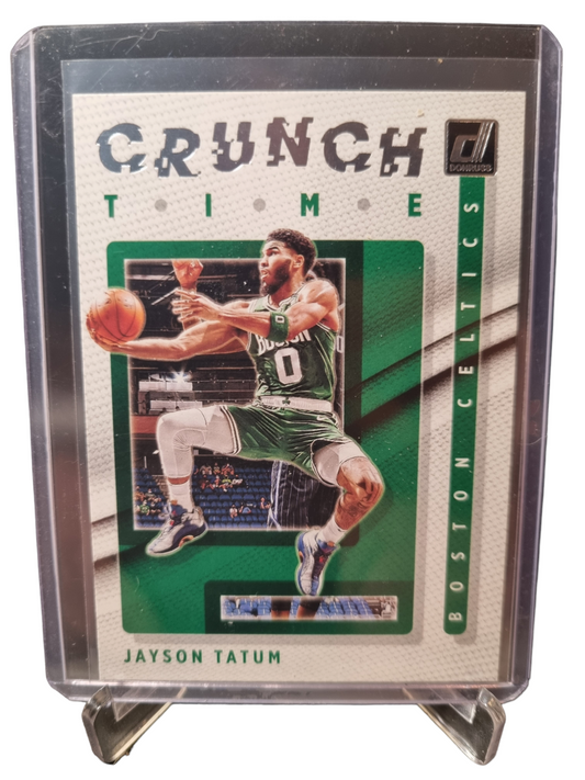 2021-22 Panini Donruss #15 Jayson Tatum Crunch Time