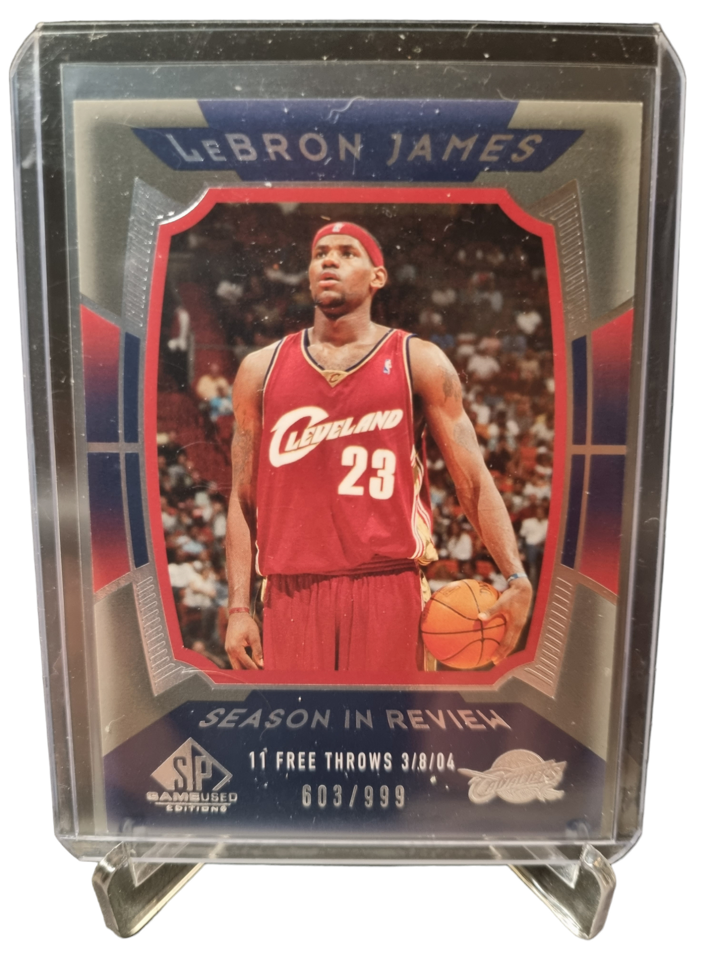 2004 Upper Deck #134 Lebron James Season In Review 603/999