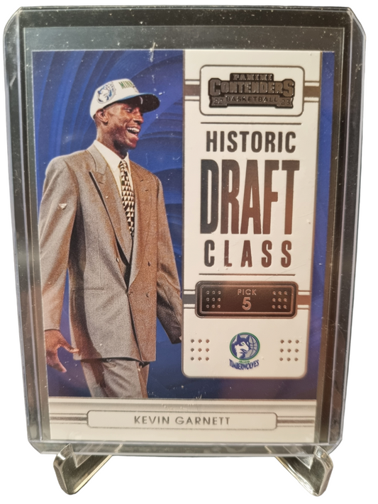 2022-23 Panini Contenders #8 Kevin Garnett Historic Draft Class