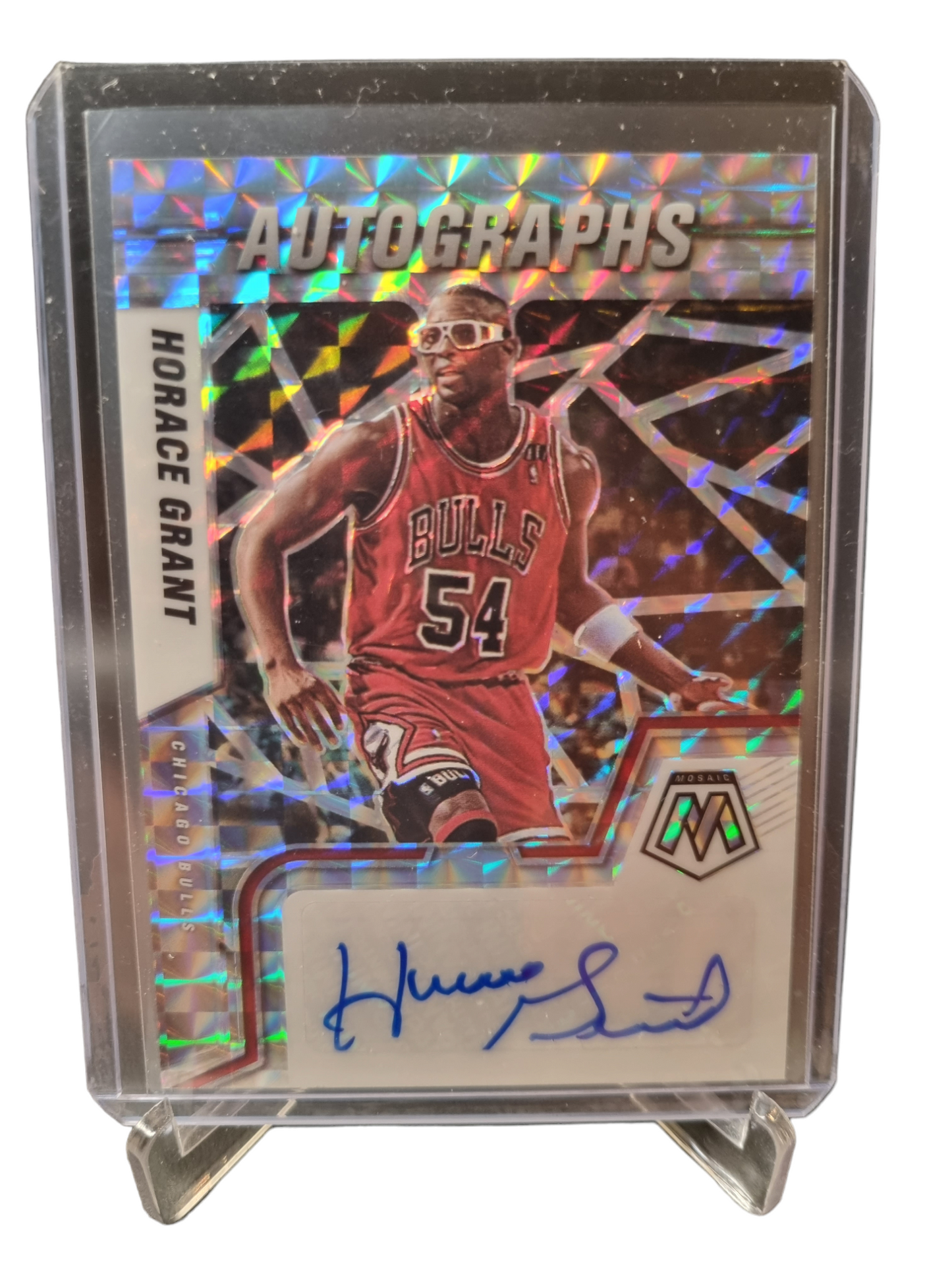 2021-22 Panini Mosaic #AM-HRG Horace Grant Mosaic Prizm Autographs