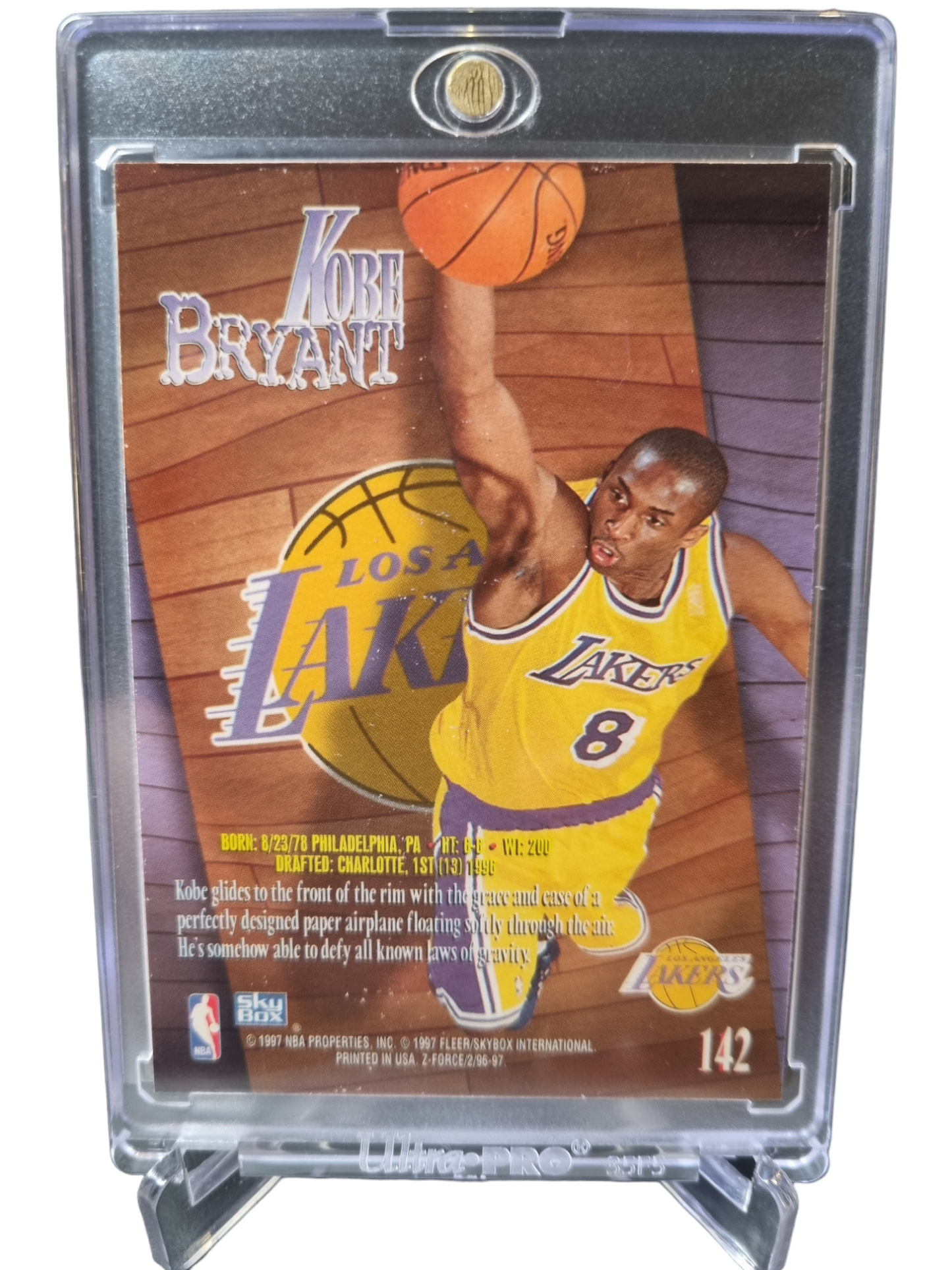 1996-97 Fleer #142 Kobe Bryant Rookie Card Skybox Z Force