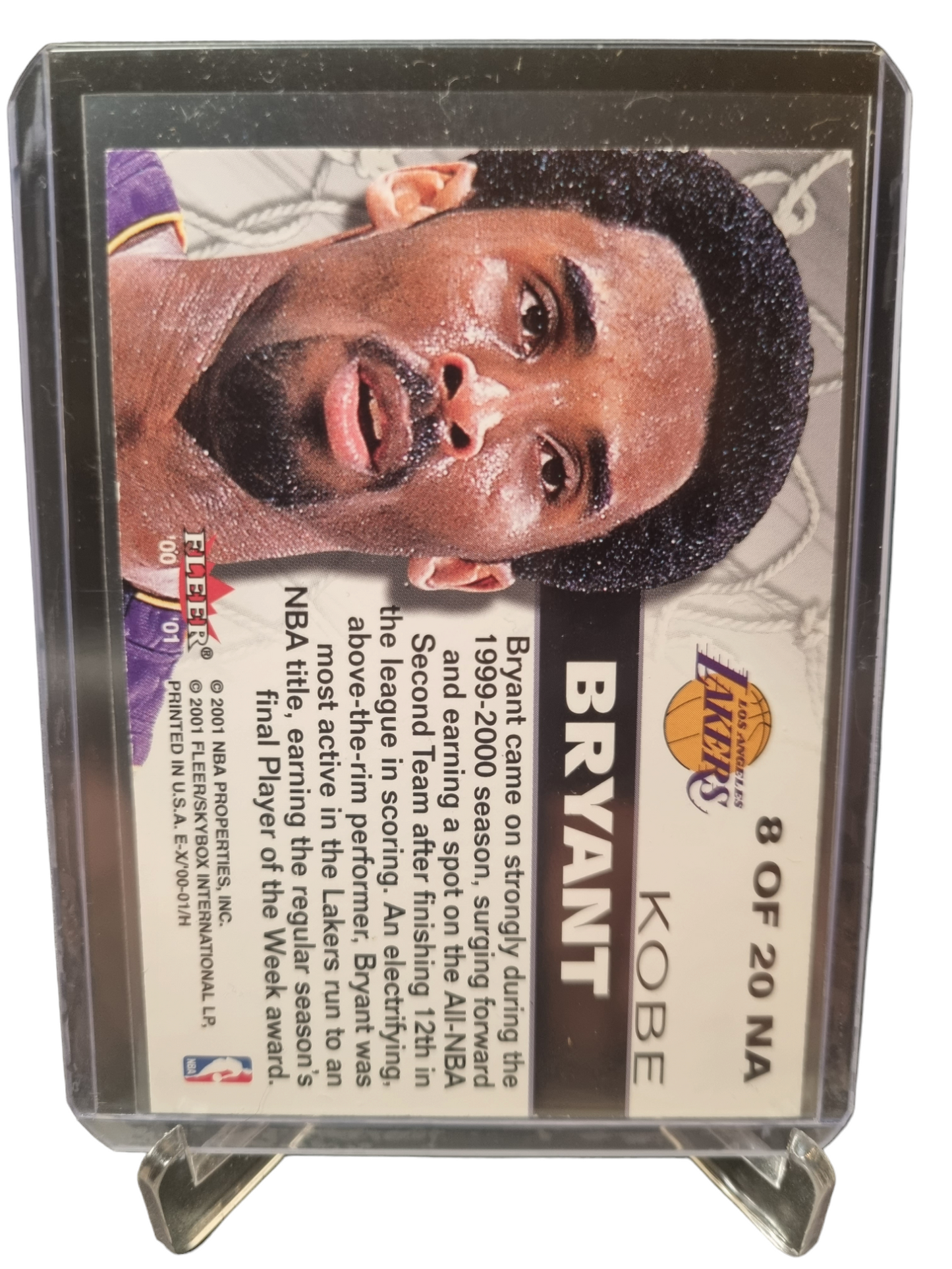 2000-01 Fleer #8 of 20 NA Kobe Bryant Net Assets