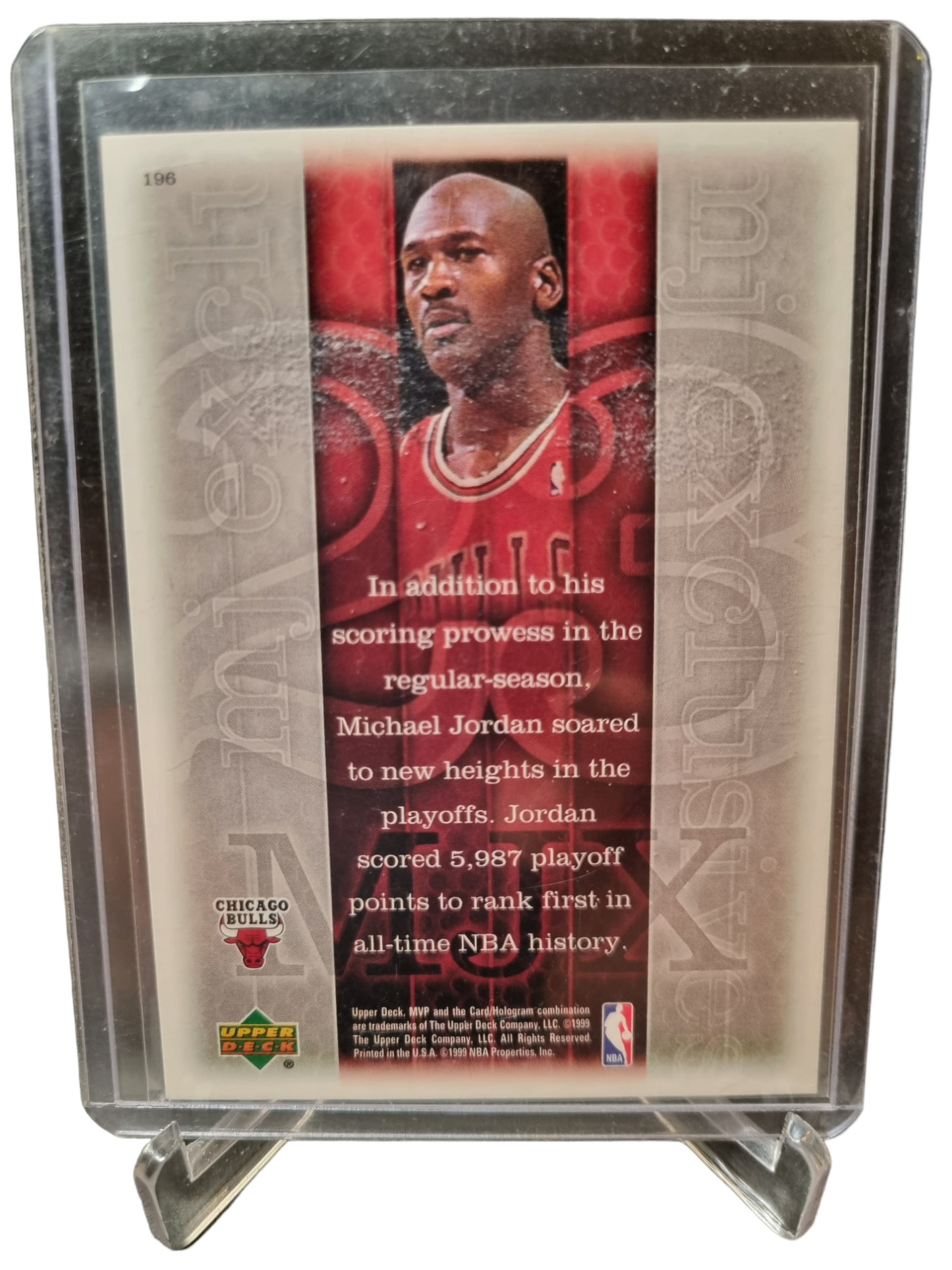 1999 Upper Deck #196 Michael Jordan MJ Exclusives