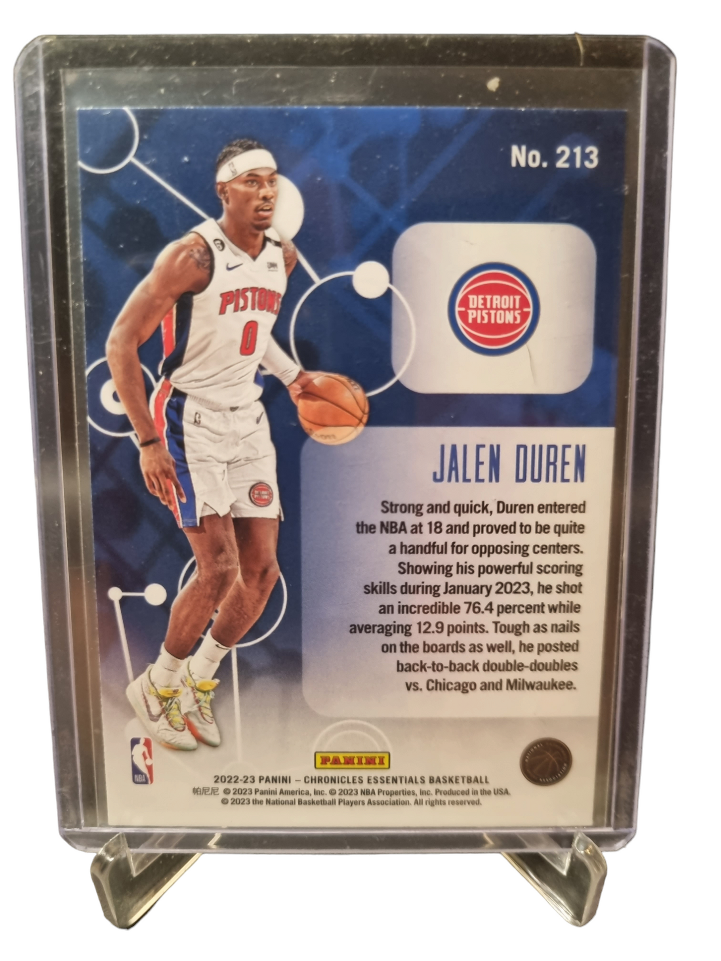 2022-23 Panini Chronicles Essentials #213 Jalen Duran Rookie Card Green