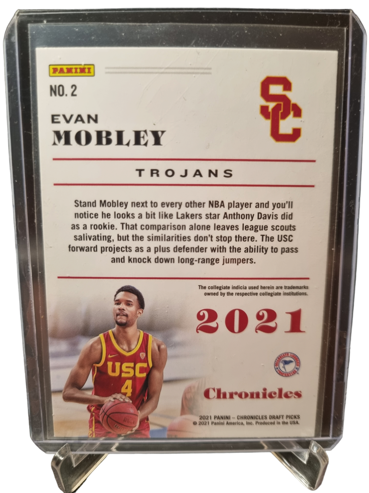 2021-22 Panini Chronicles #2 Evan Mobley Rookie Card Draft Picks