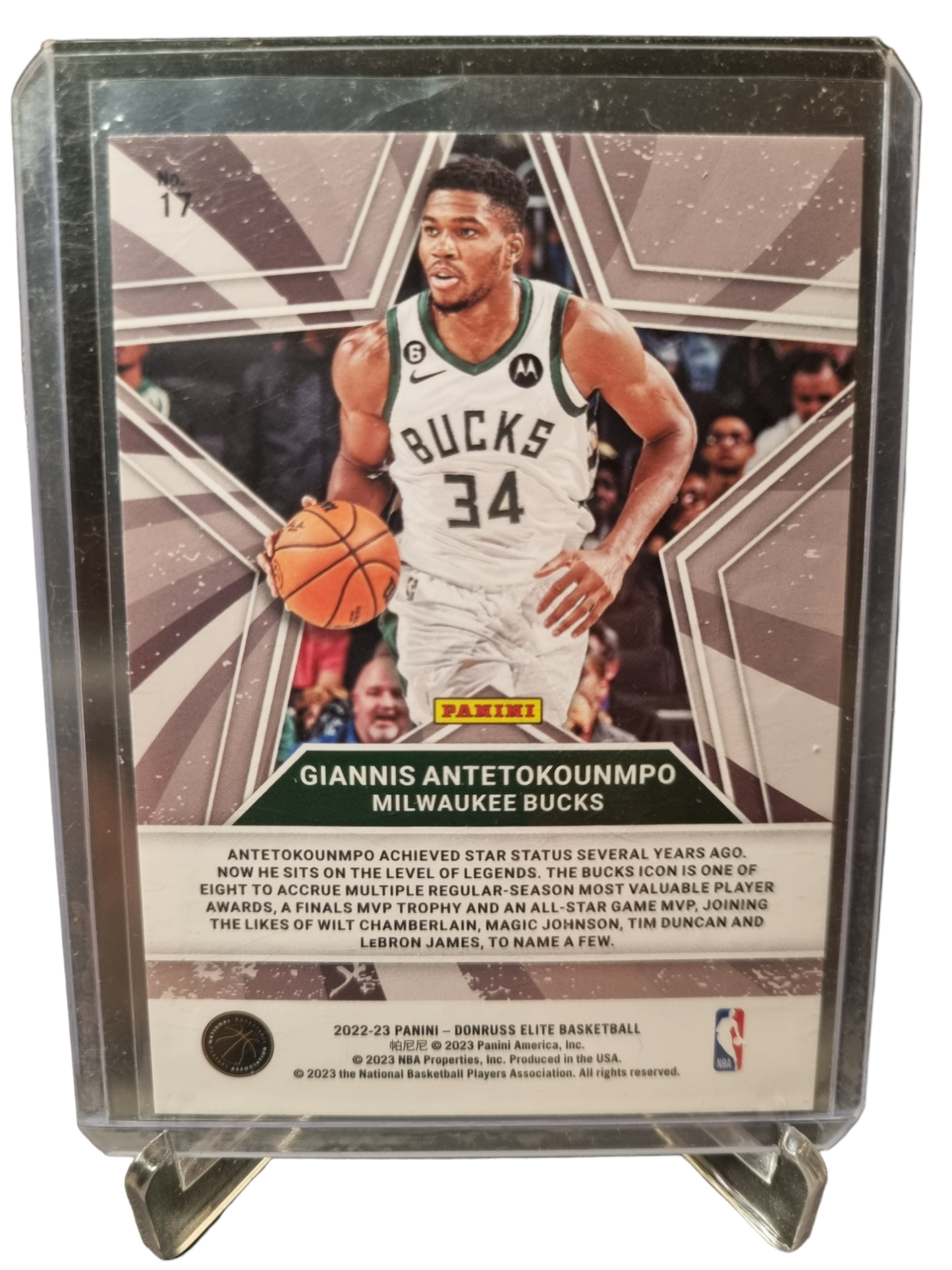 2022-23 Panini Donruss Elite #17 Giannis Antetokounmpo Star Status