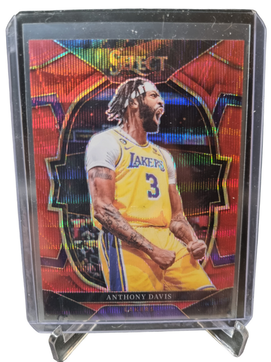 2022-23 Panini Select #17 Anthony Davis Red Wave Prizm Asia