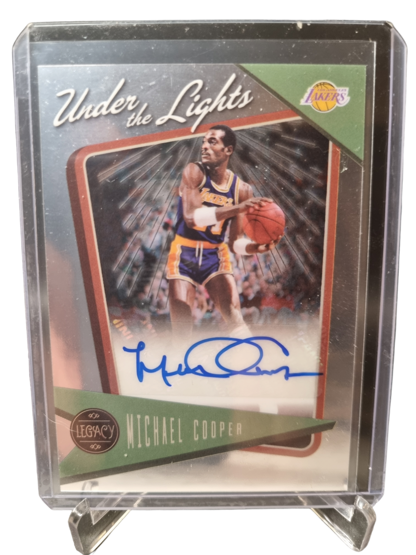 2022-23 Panini Chronicles Legacy #ULA-MCP Michael Cooper Autograph Under The Lights 34/99