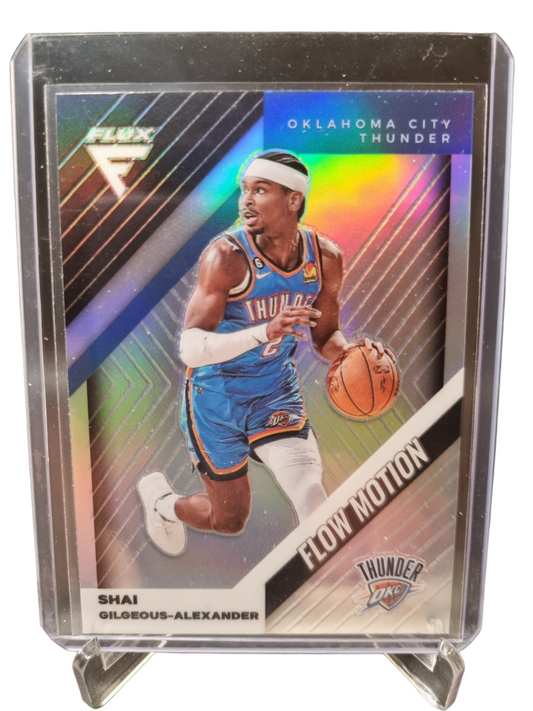 2022-23 Panini Flux #6 Shai Gilgeous-Alexander Flow Motion Silver Prizm