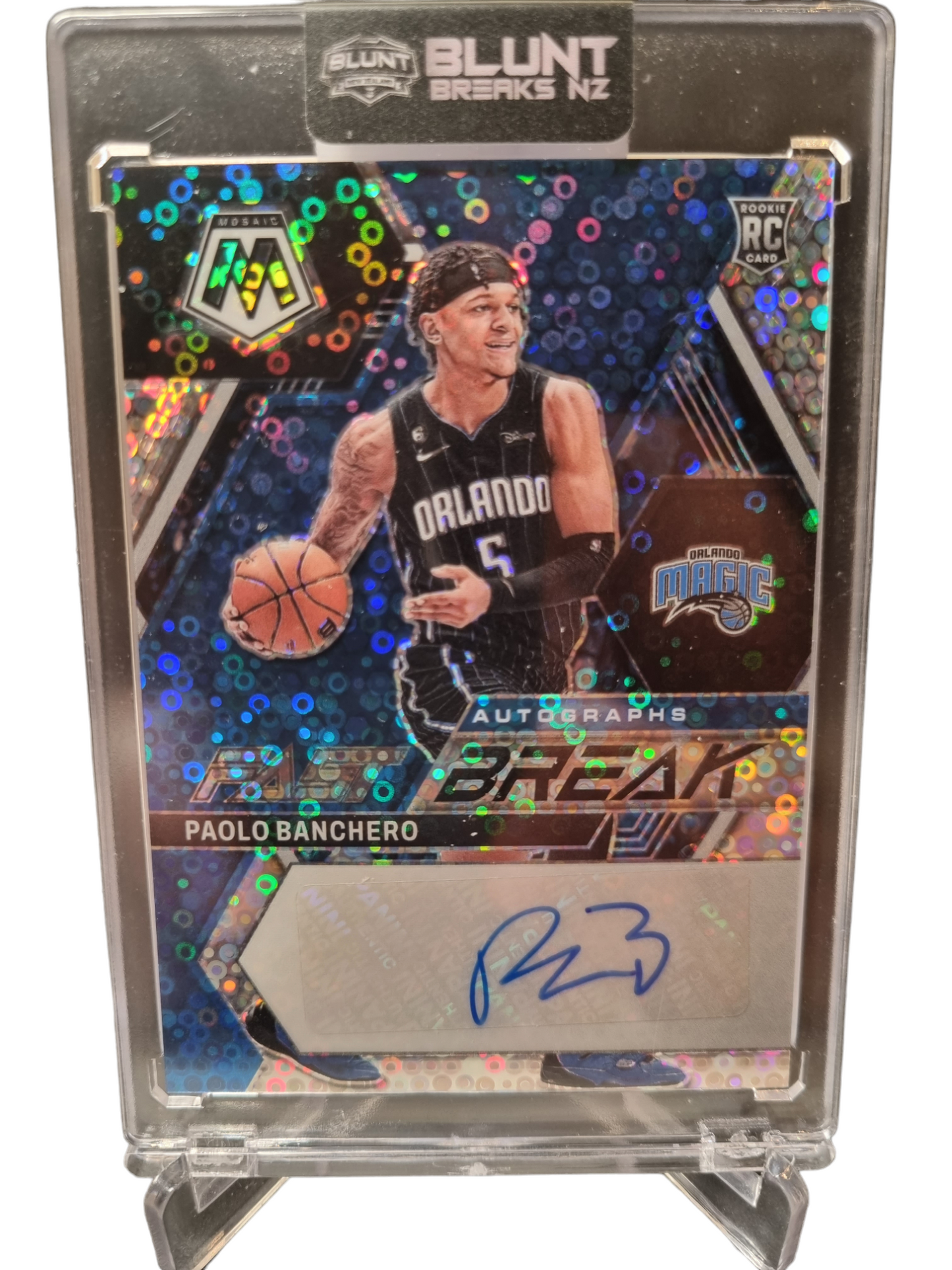 2022-23 Panini Mosaic #FB-PAO Paolo Banchero Rookie Card Autograph Fast Break