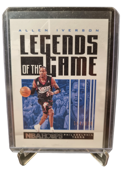 2020-21 Panini Hoops #28 Allen Iverson Legends Of The Game 564/699