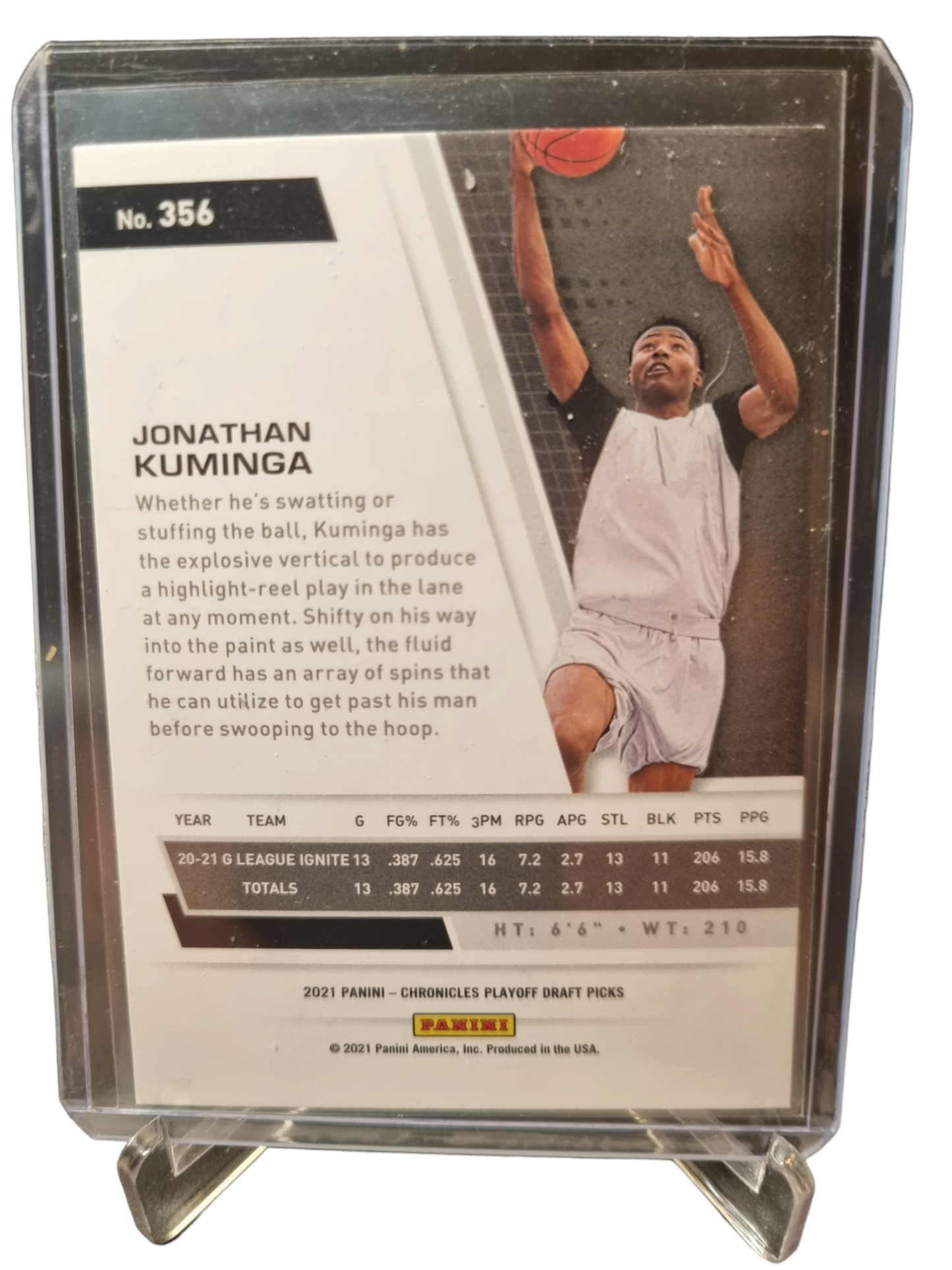 2021-22 Panini Chronicles Play Off #356 Jonathan Kuminga Rookie Card Draft Picks