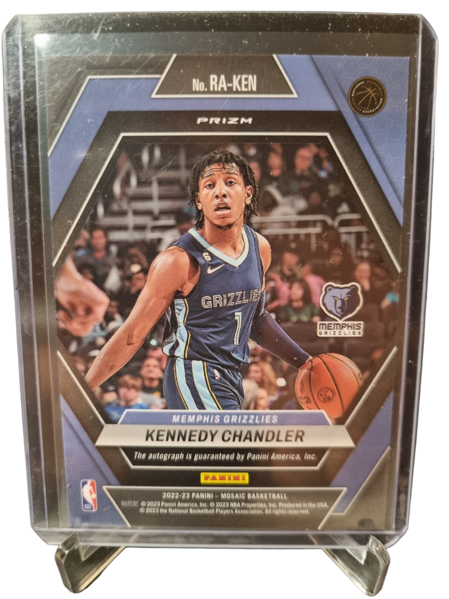 2022-23 Mosaic #RA-KEN Kennedy Chandler Rookie Card Autograph