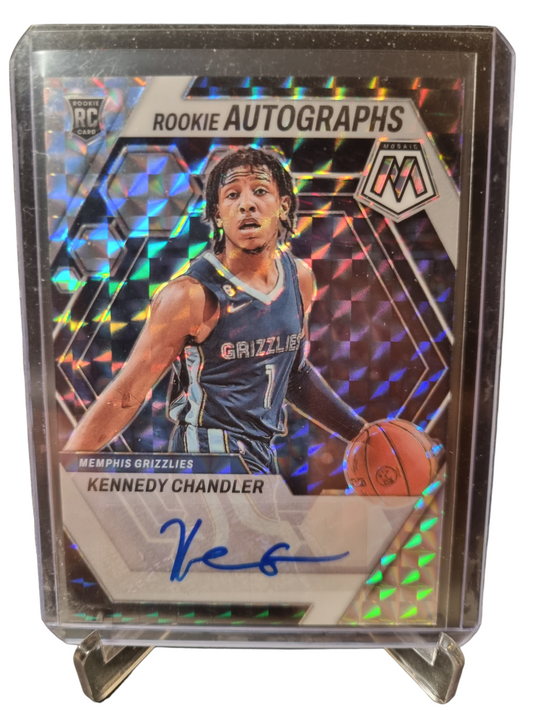 2022-23 Mosaic #RA-KEN Kennedy Chandler Rookie Card Autograph