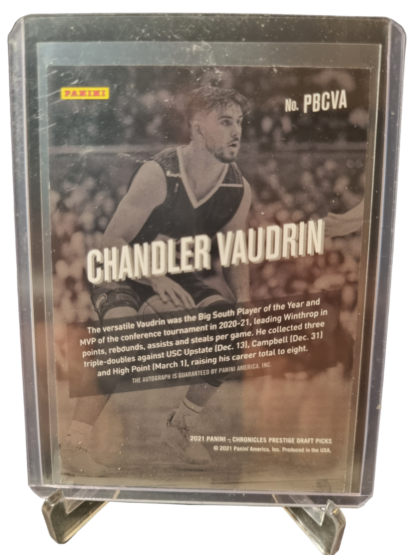 2021-22 Chronicles Prestige #PBCVA Chandler Vaudrin Rookie Card Draft Picks Autograph