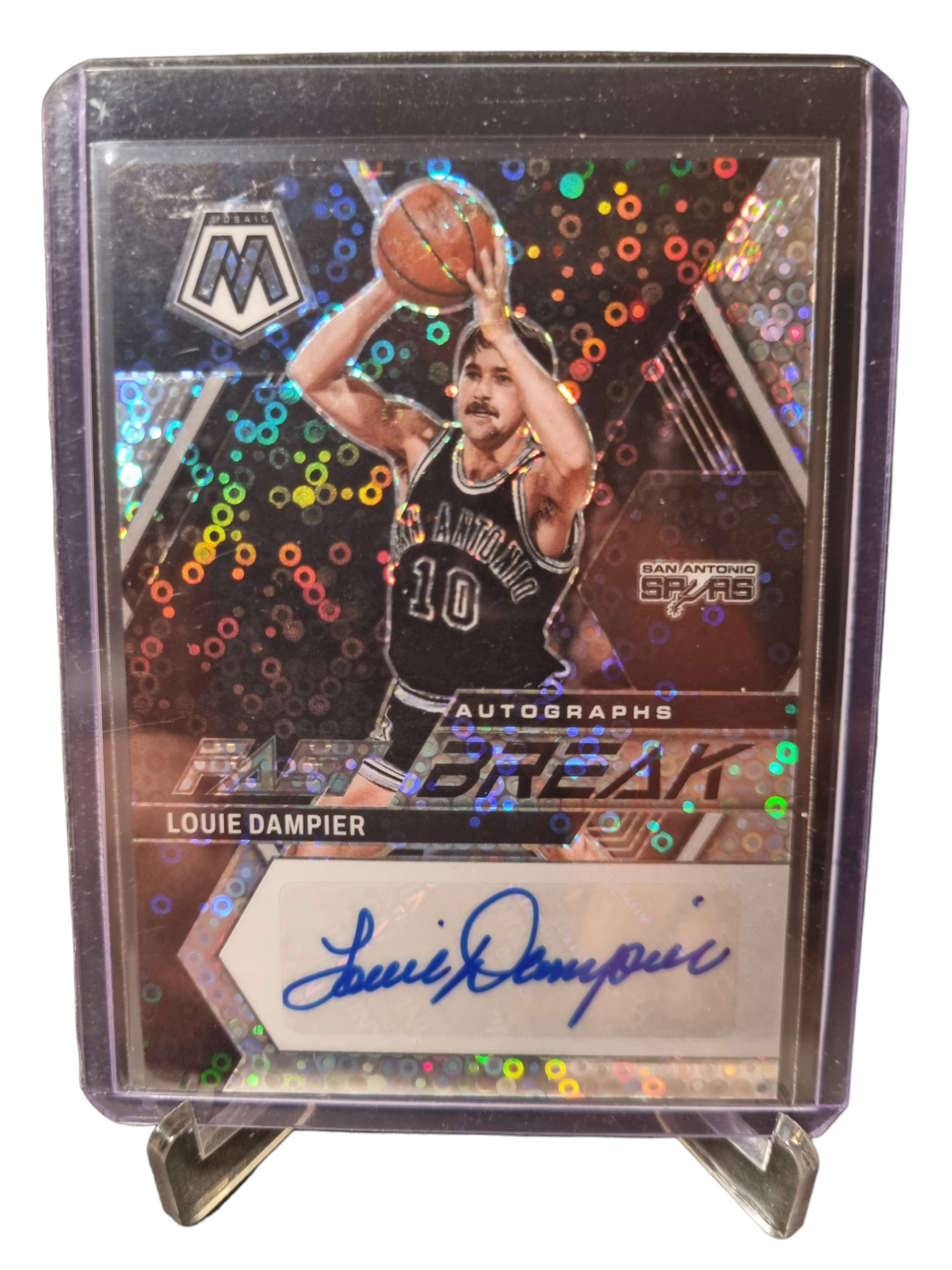 2022-23 Panini Mosaic #FB-DAM Louie Damper Fast Break Autograph