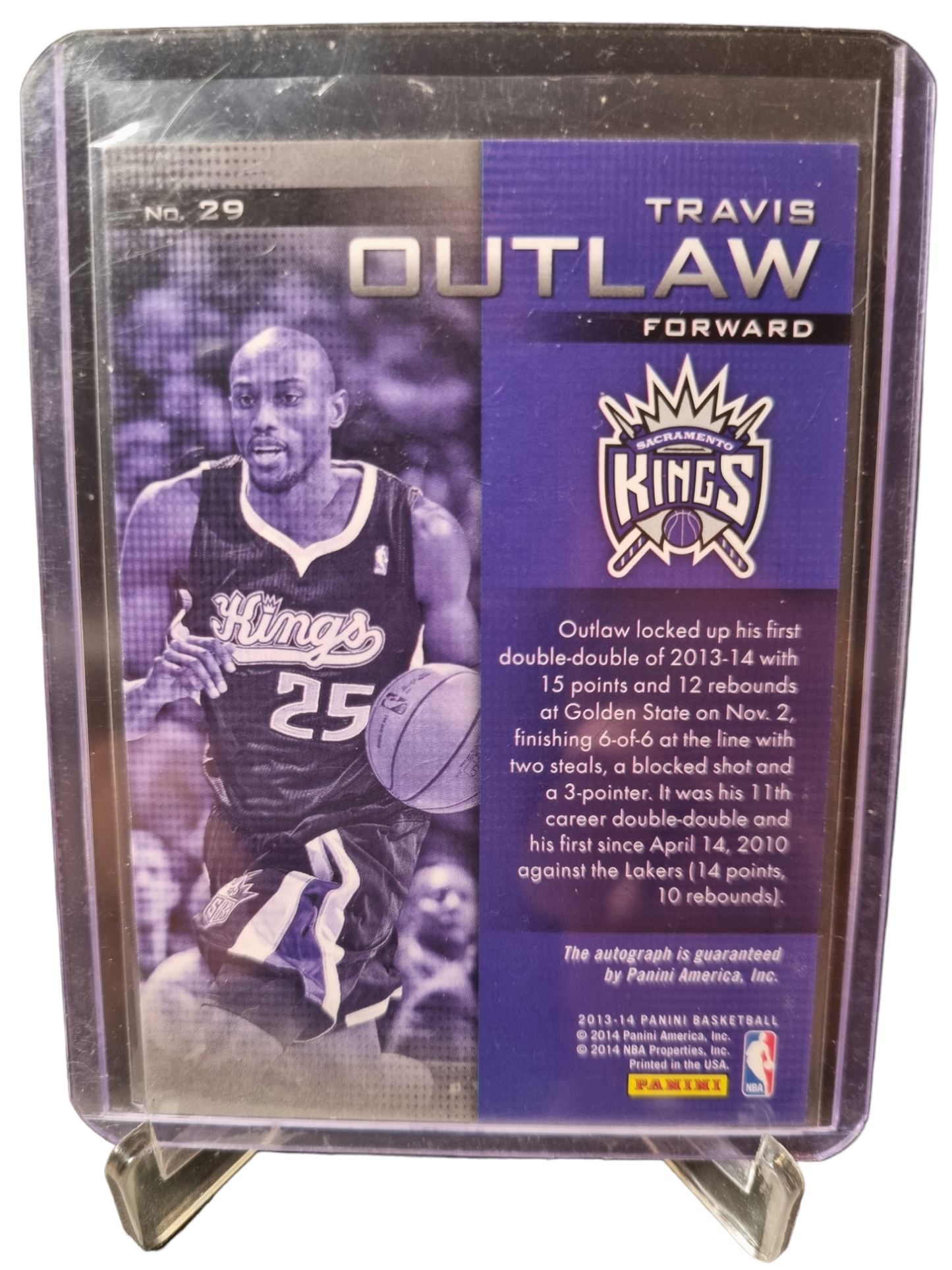 2013-14 Panini #29 Travis Outlaw Autograph