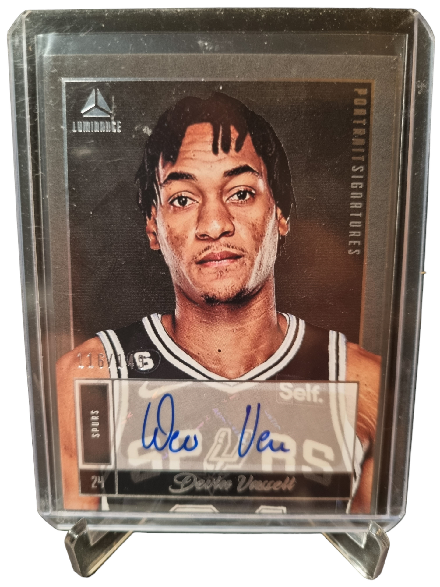 2022-23 Panini Chronicles Luminance #PS-DVV Devin Vassell Autograph 116/149