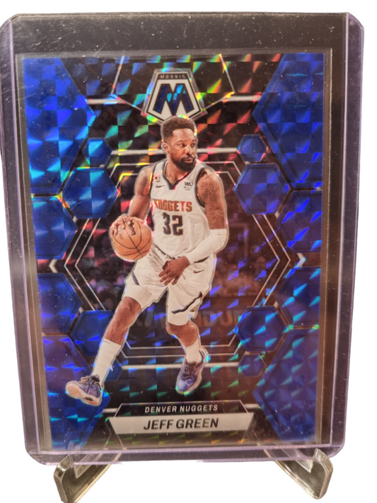 2022-23 Panini Mosaic #177 Jeff Green Blue Mosaic Prizm 165/199