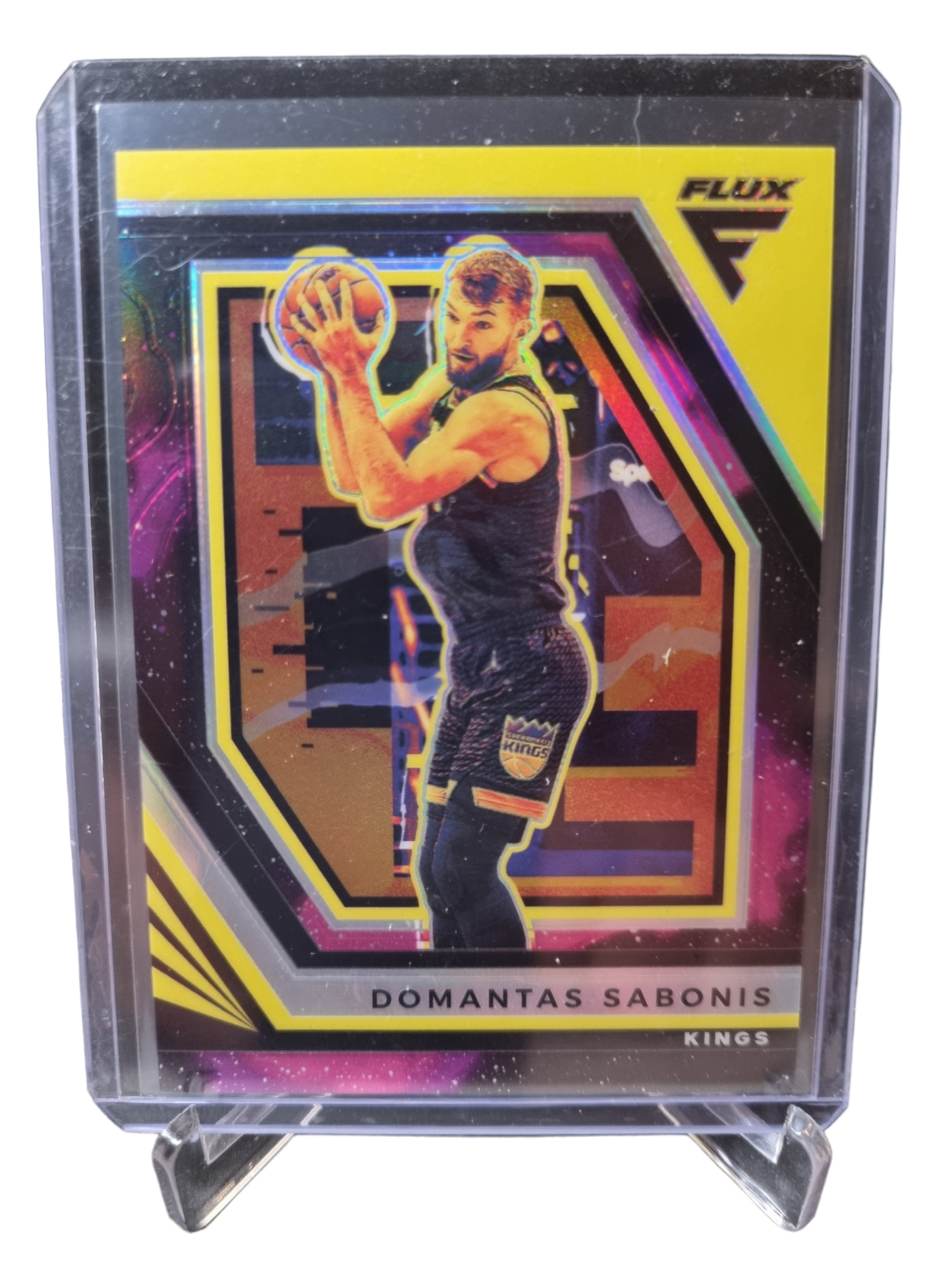 2022-23 Panini Flux #108 Domantas Sabonis Purple Prizm 02/75