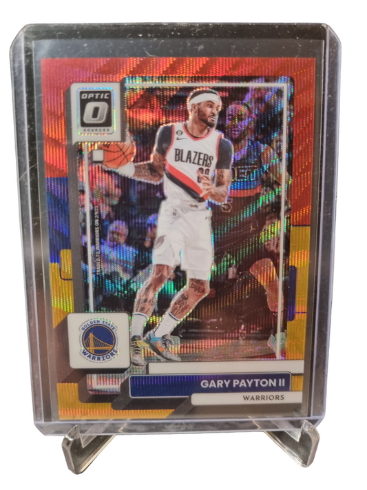 2022-23 Panini Donruss Optic #41 Gary Payton II Red Blue Yellow wave Prizm 14/99