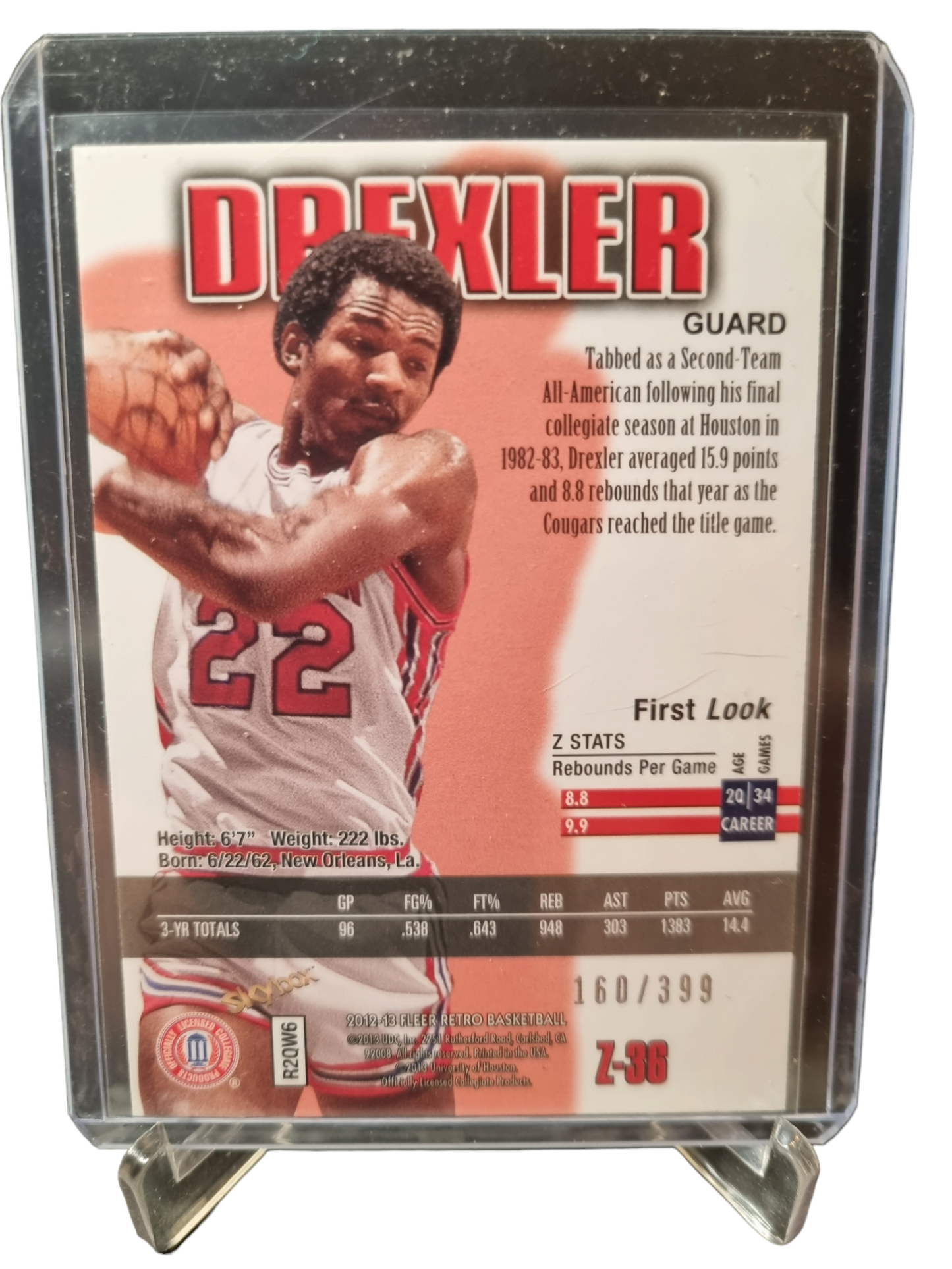 2012-13 Fleer Retro #Z-36 Clyde Drexler Z Force 160/399