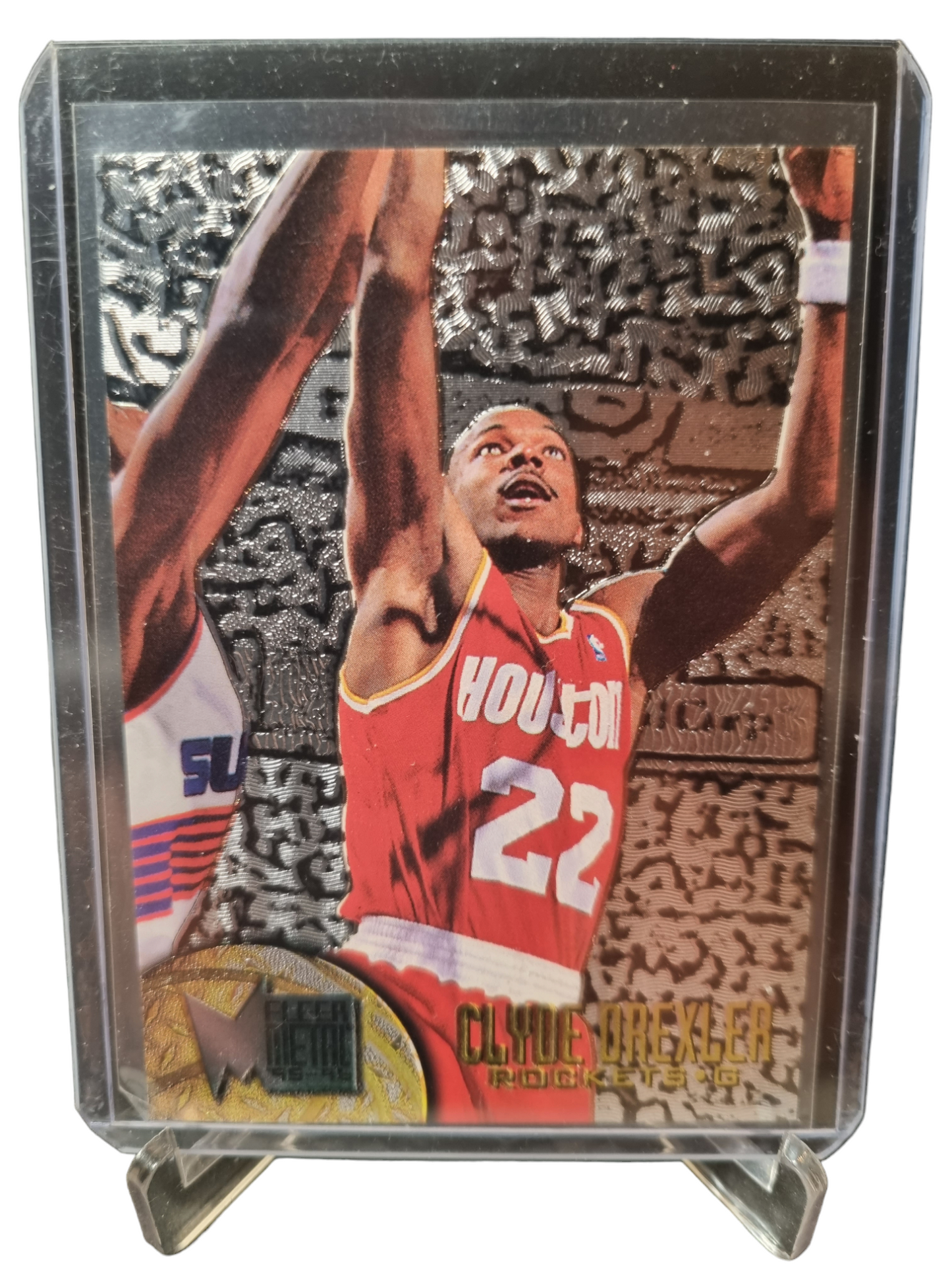 1995-96 Fleer Metal #38 Clyde Drexler