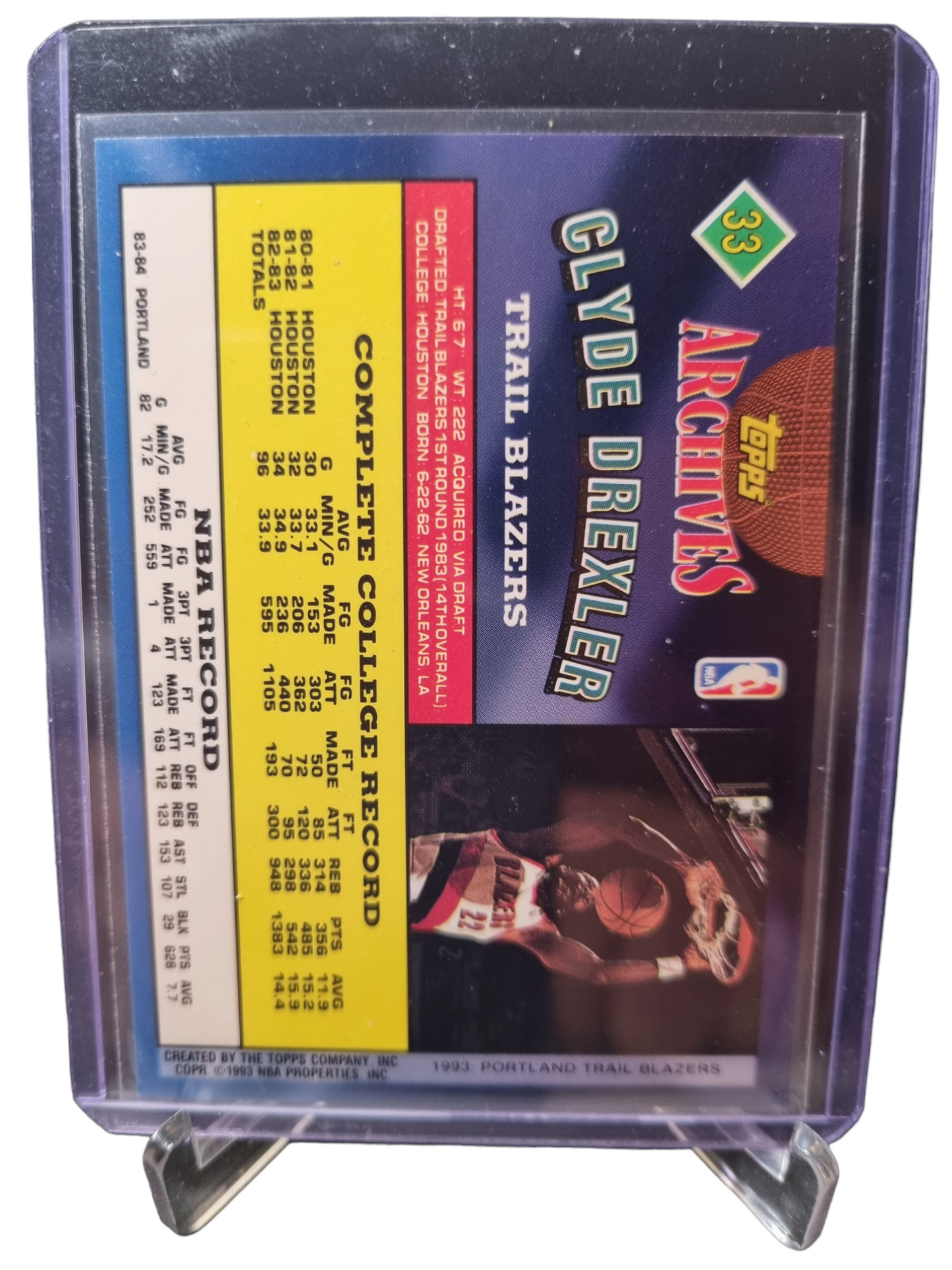 1993 Topps Archives #33 Clyde Drexler