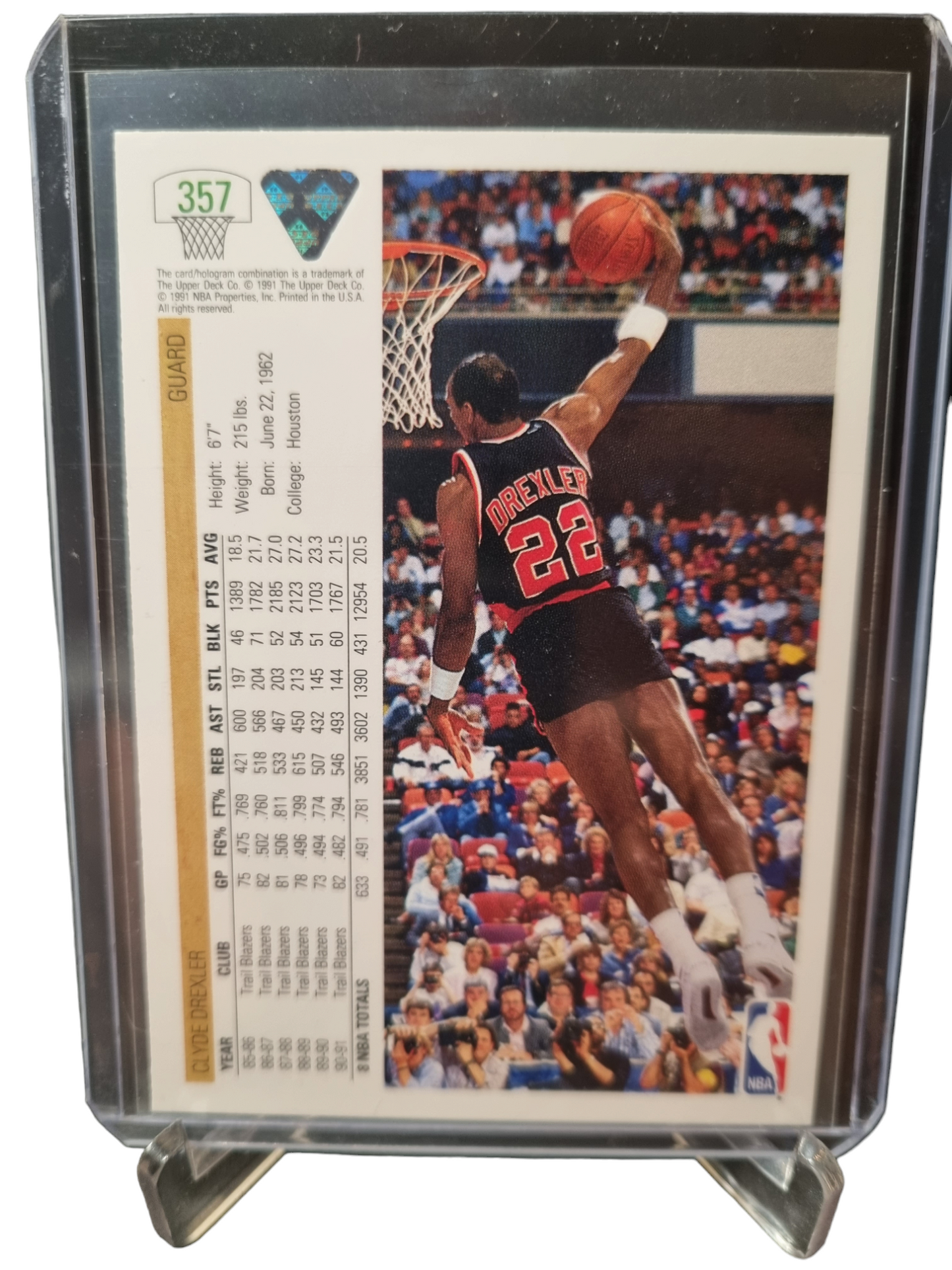 1991 Upper Deck #357 Clyde Drexler