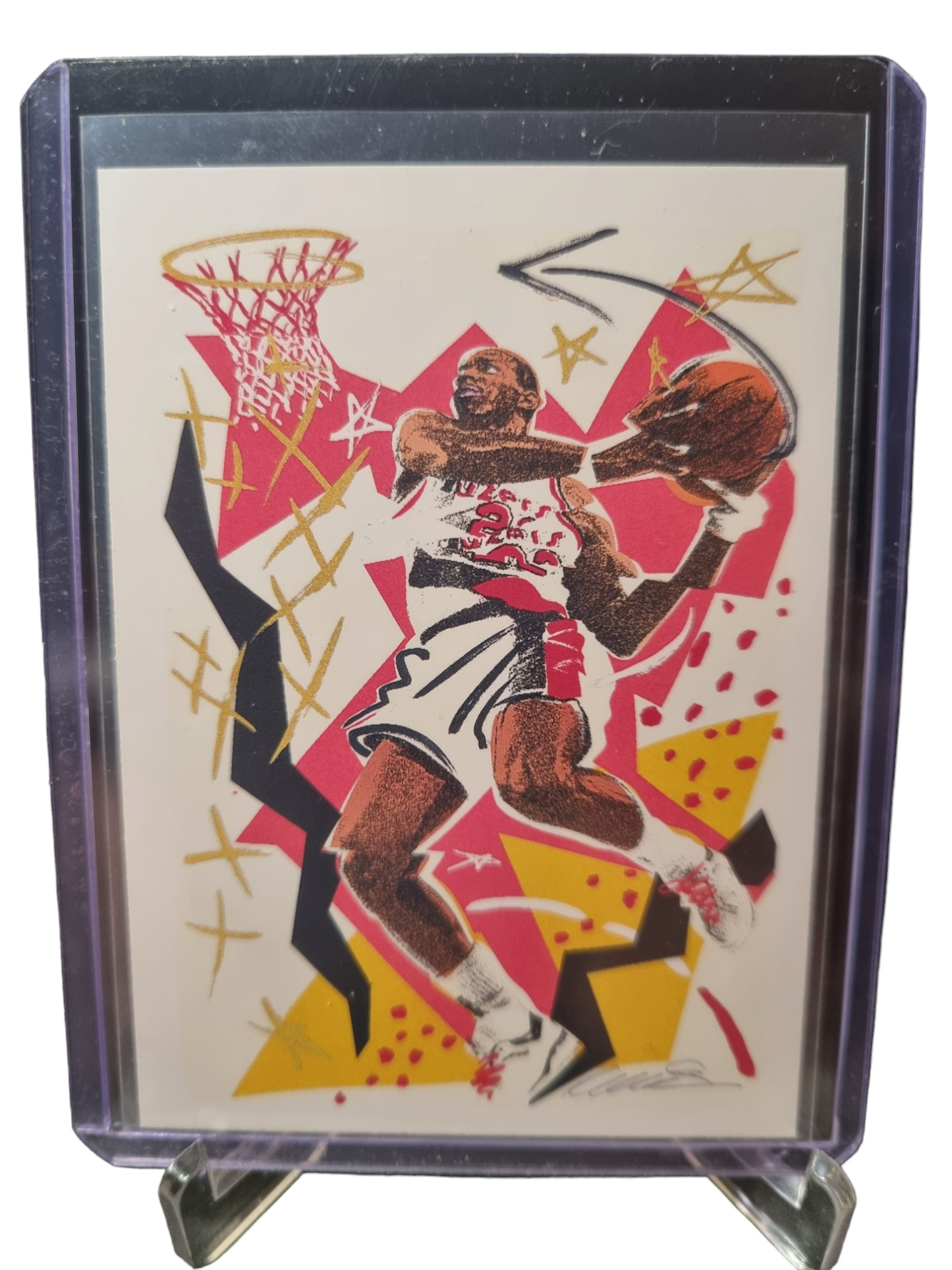 1990 Hoops #376 Clyde Drexler Checklist