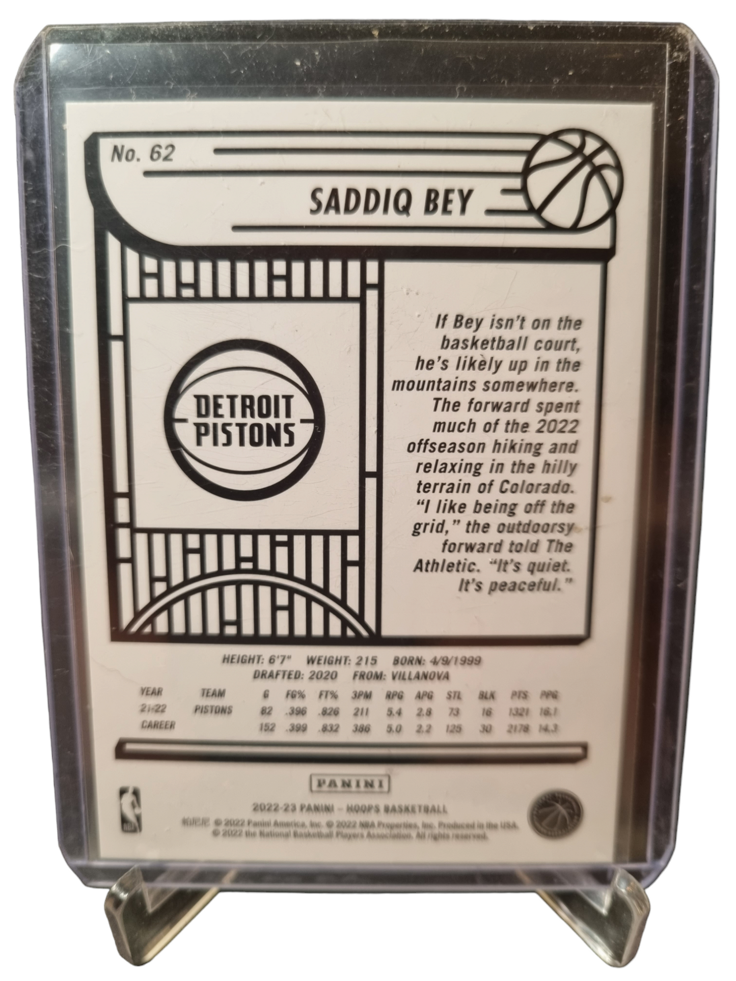 2022-23 Panini Hoops #62 Saddiq Bay Artist Proof Holo 23/25